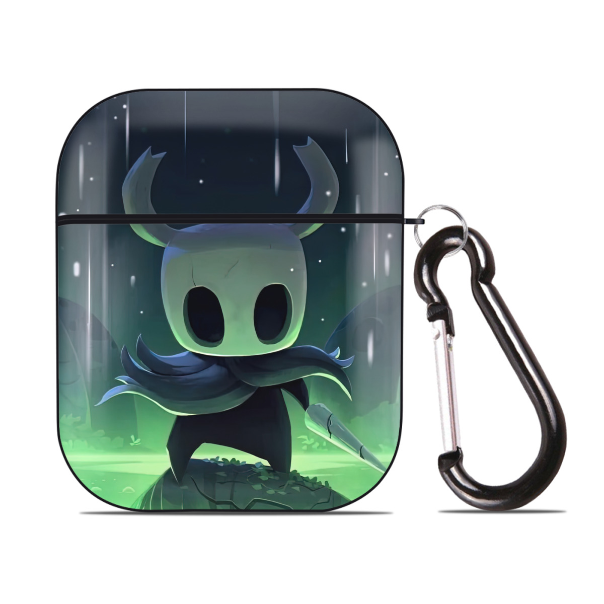 （画像用） Deadpool デッドプール AirPods 第2世代保護ケース ハードシェル ブラック 耐衝撃・防指紋・カラビナ付き