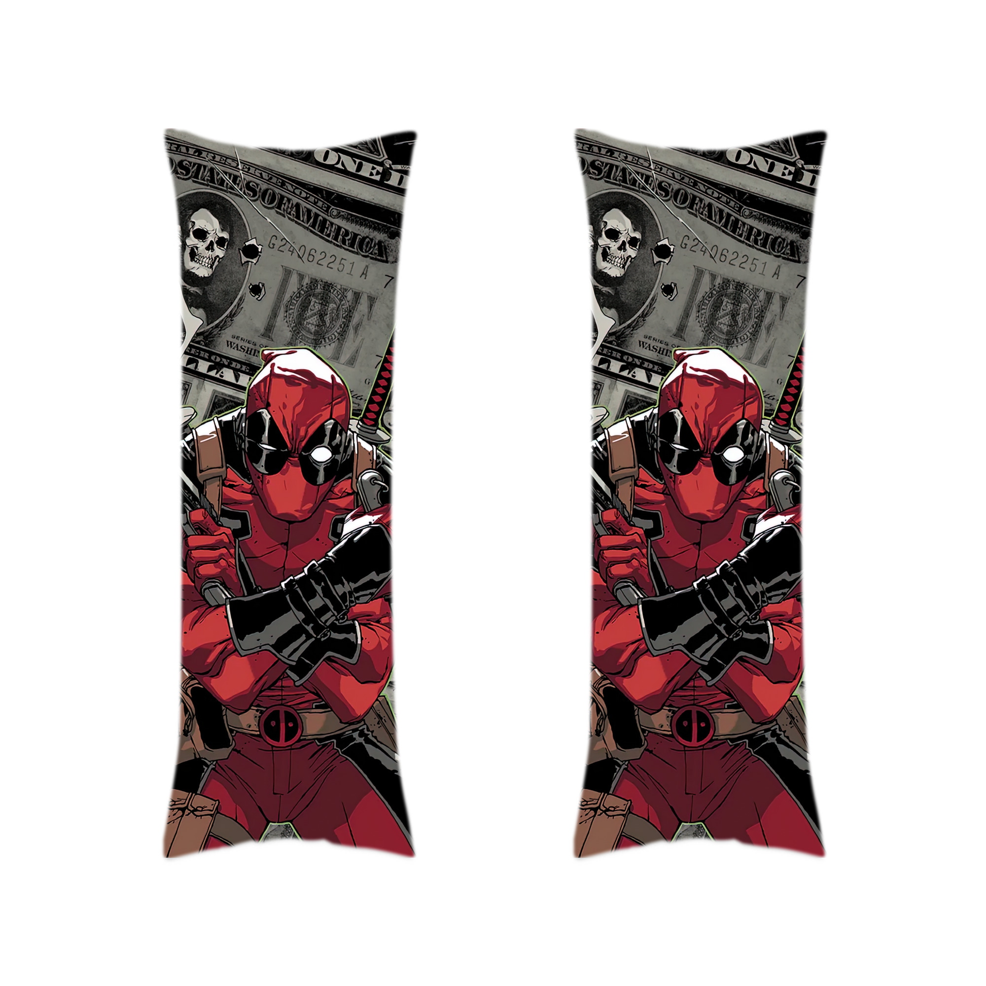 （画像用） Deadpool デッドプール ロング抱き枕カバー 両面プリントタイプ（サイズ選択可）
