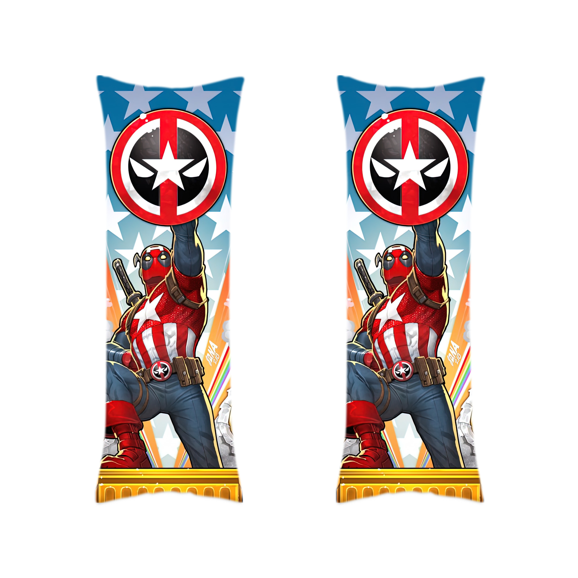 （画像用） Deadpool デッドプール ロング抱き枕カバー 両面プリントタイプ（サイズ選択可）
