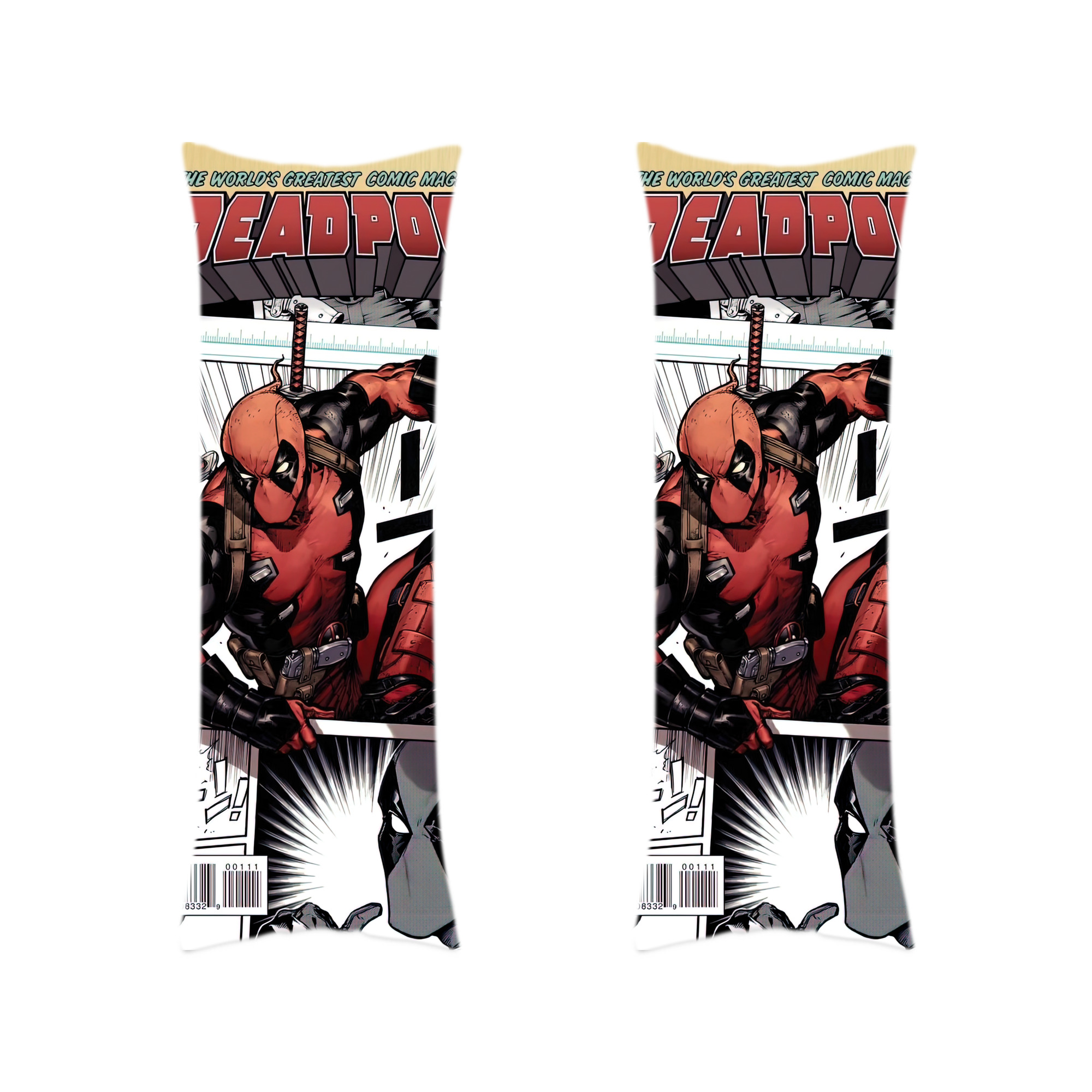 （画像用） Deadpool デッドプール ロング抱き枕カバー 両面プリントタイプ（サイズ選択可）