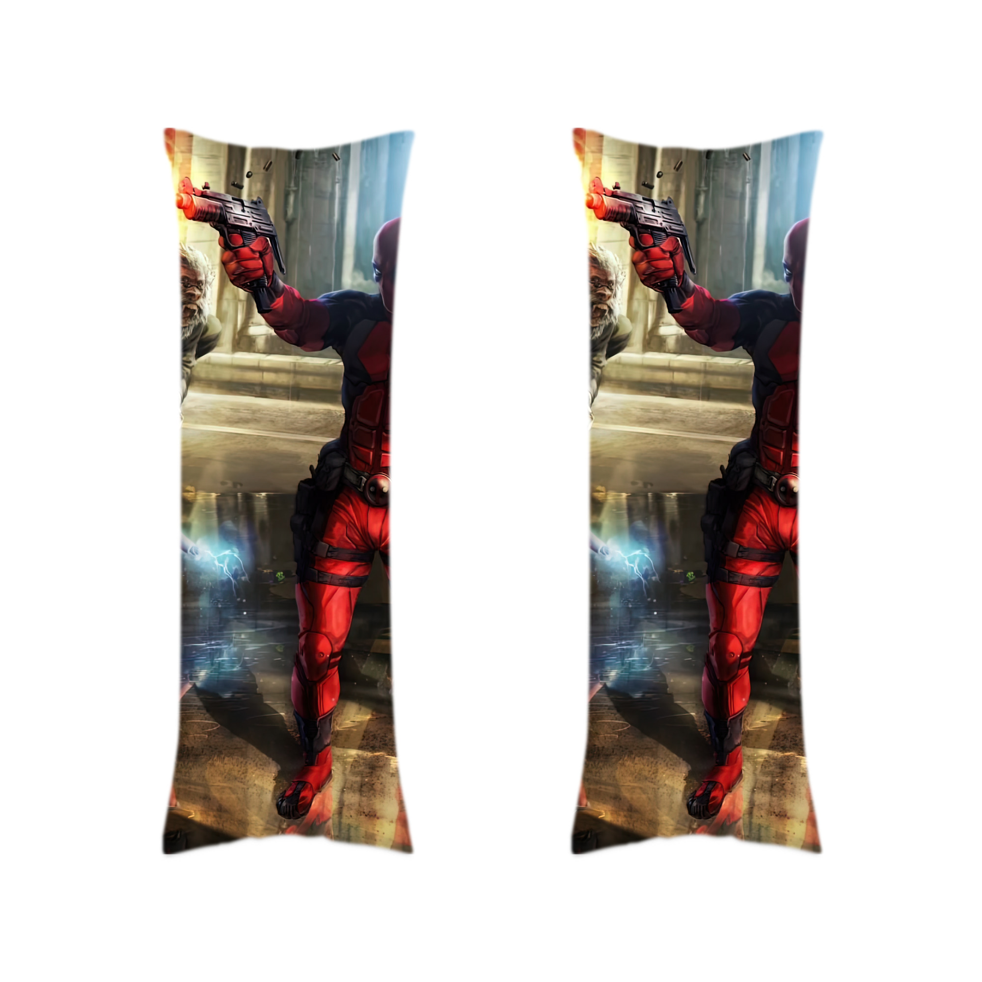 （画像用） Deadpool デッドプール ロング抱き枕カバー 両面プリントタイプ（サイズ選択可）
