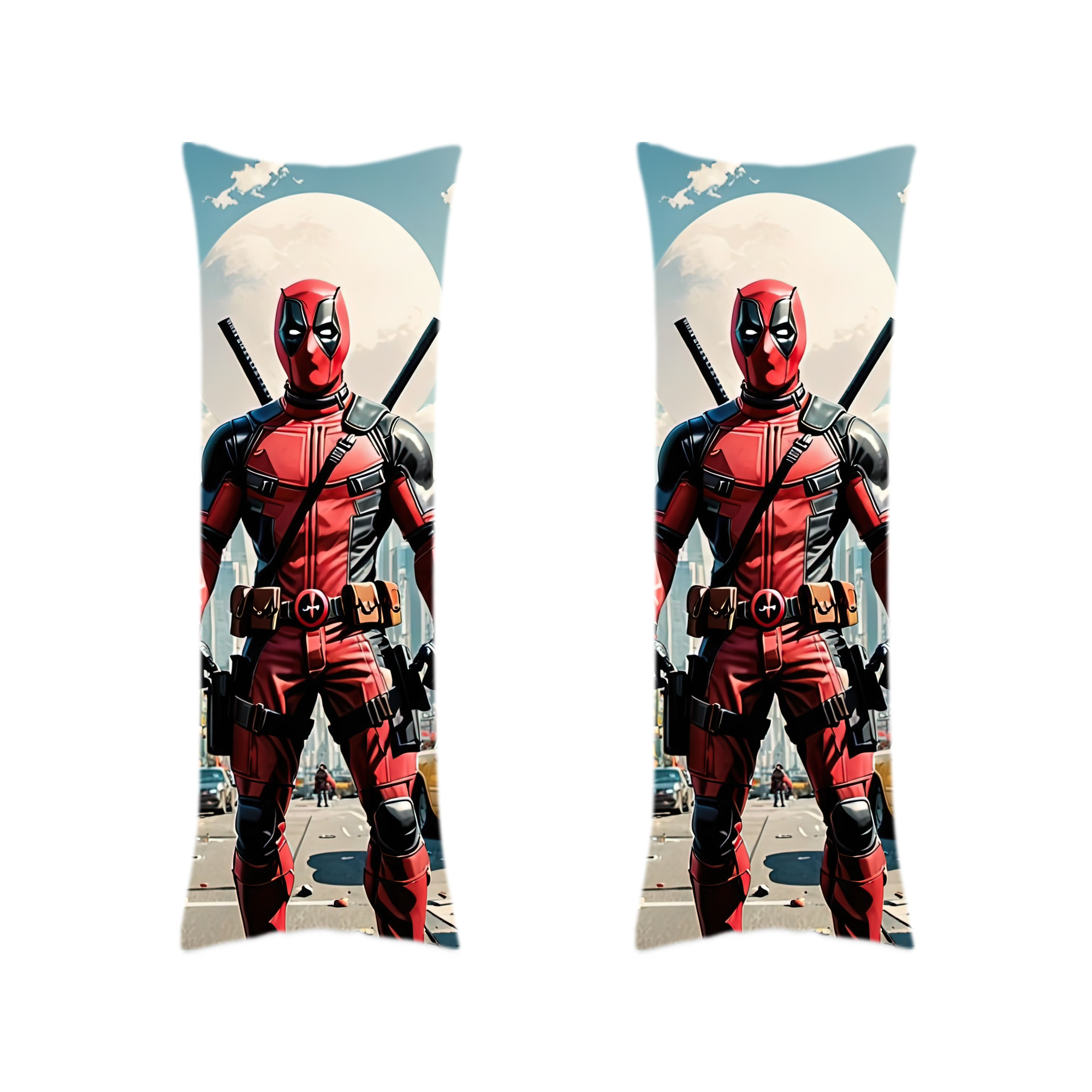 （画像用） Deadpool デッドプール ロング抱き枕カバー 両面プリントタイプ（サイズ選択可）