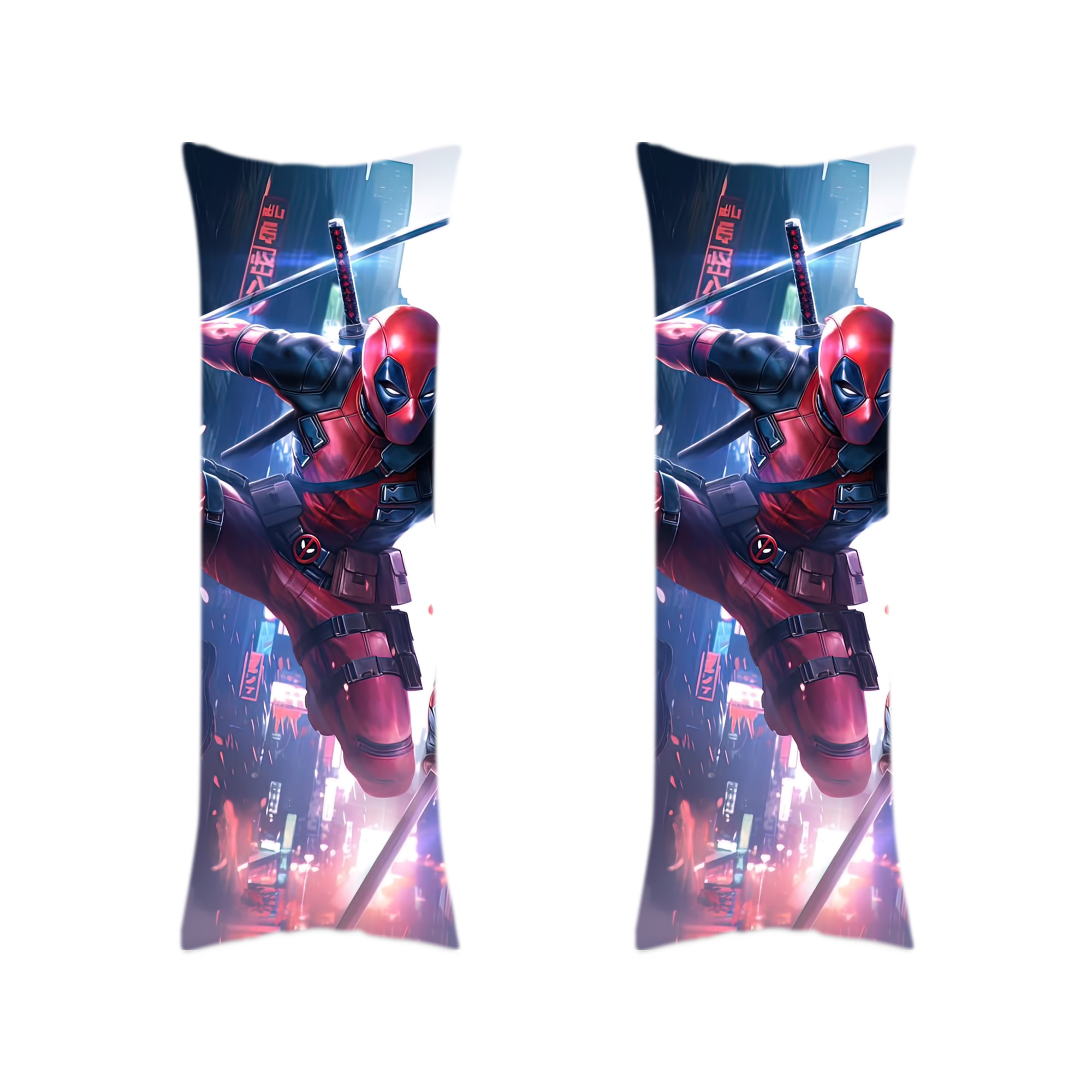 （画像用） Deadpool デッドプール ロング抱き枕カバー 両面プリントタイプ（サイズ選択可）