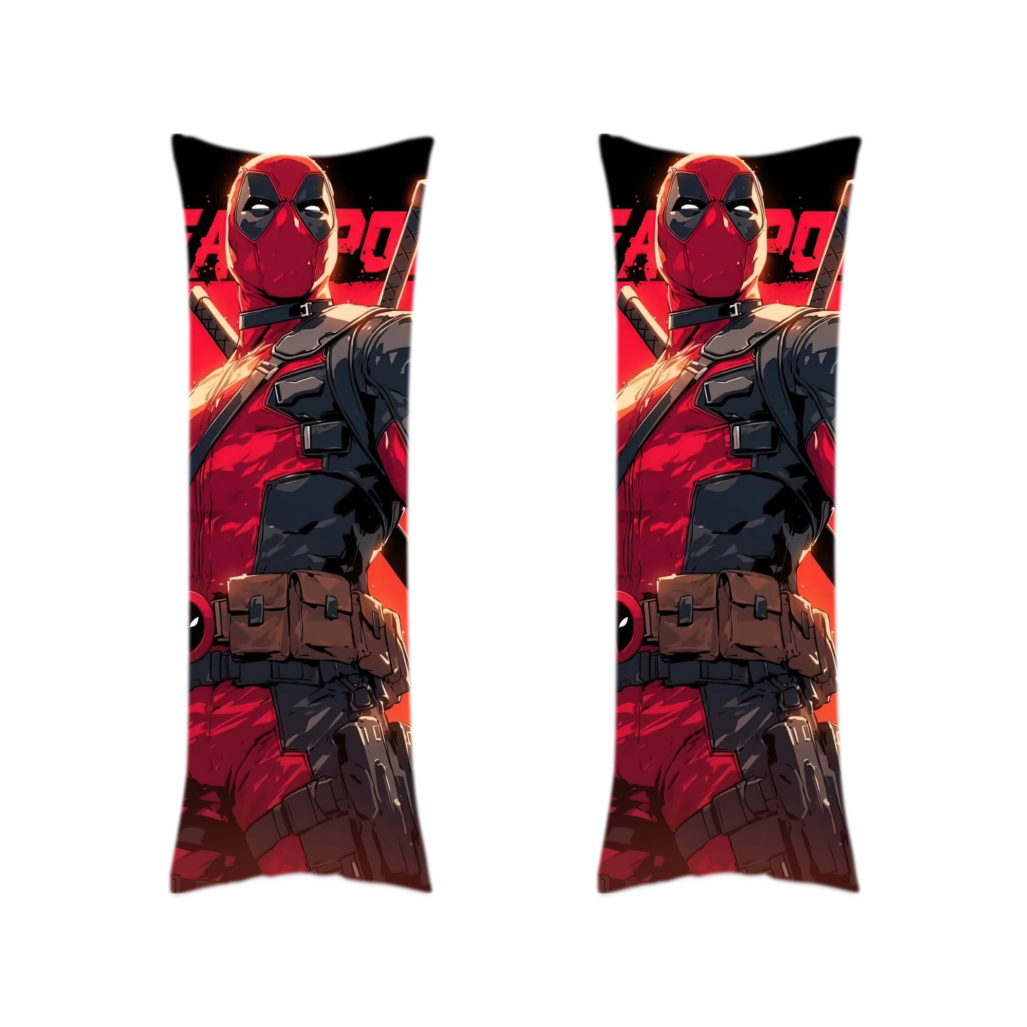 （画像用） Deadpool デッドプール ロング抱き枕カバー 両面プリントタイプ（サイズ選択可）
