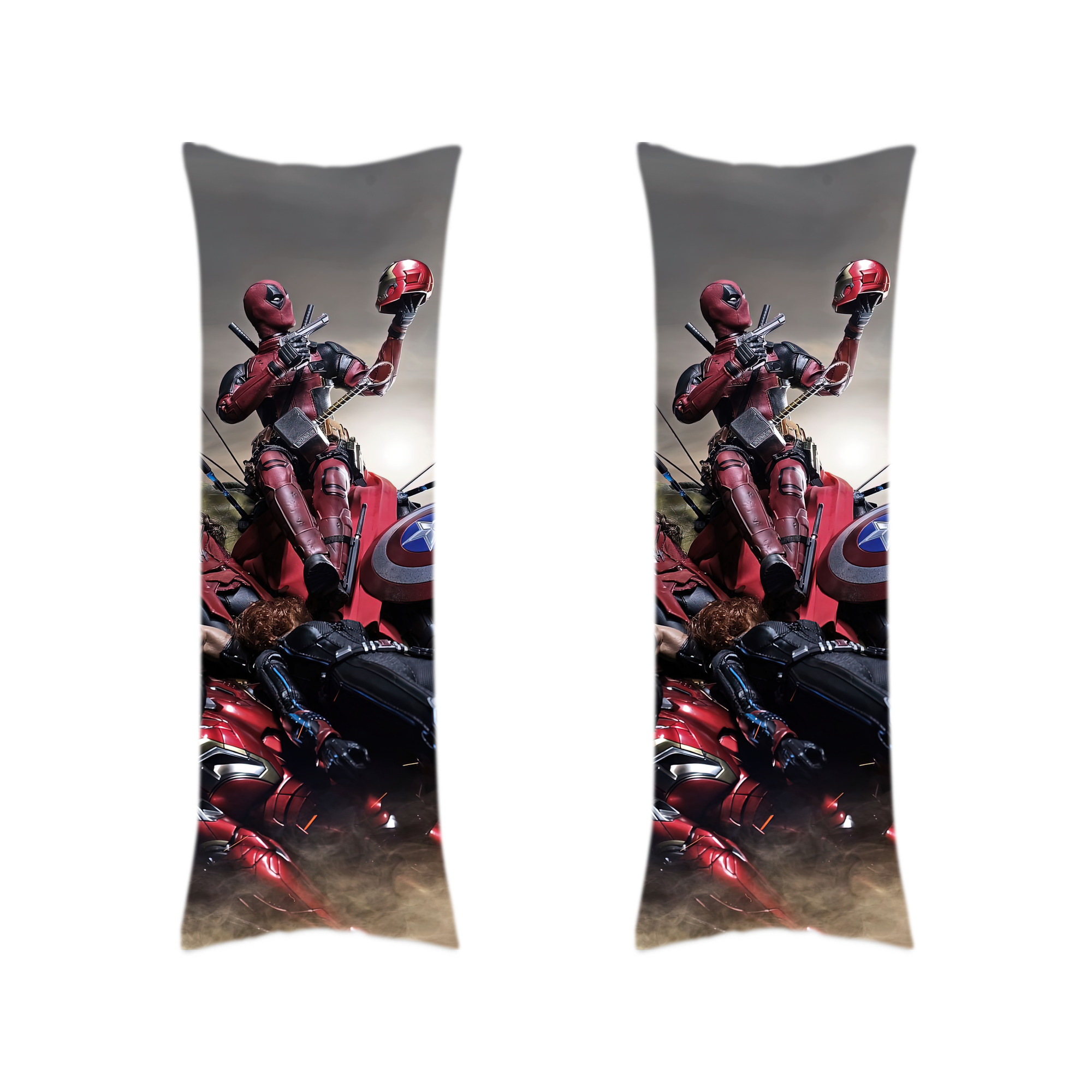 （画像用） Deadpool デッドプール ロング抱き枕カバー 両面プリントタイプ（サイズ選択可）