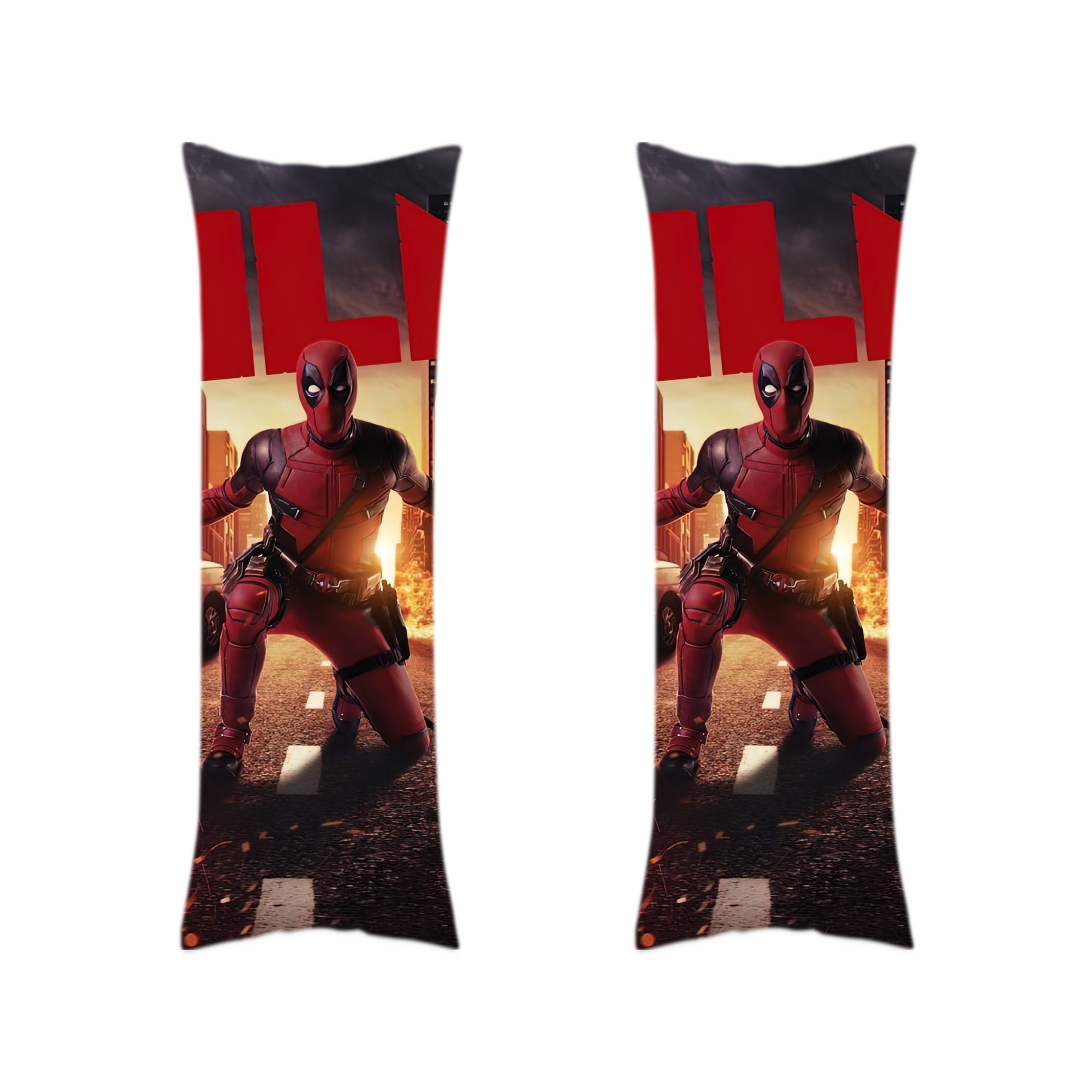 （画像用） Deadpool デッドプール ロング抱き枕カバー 両面プリントタイプ（サイズ選択可）