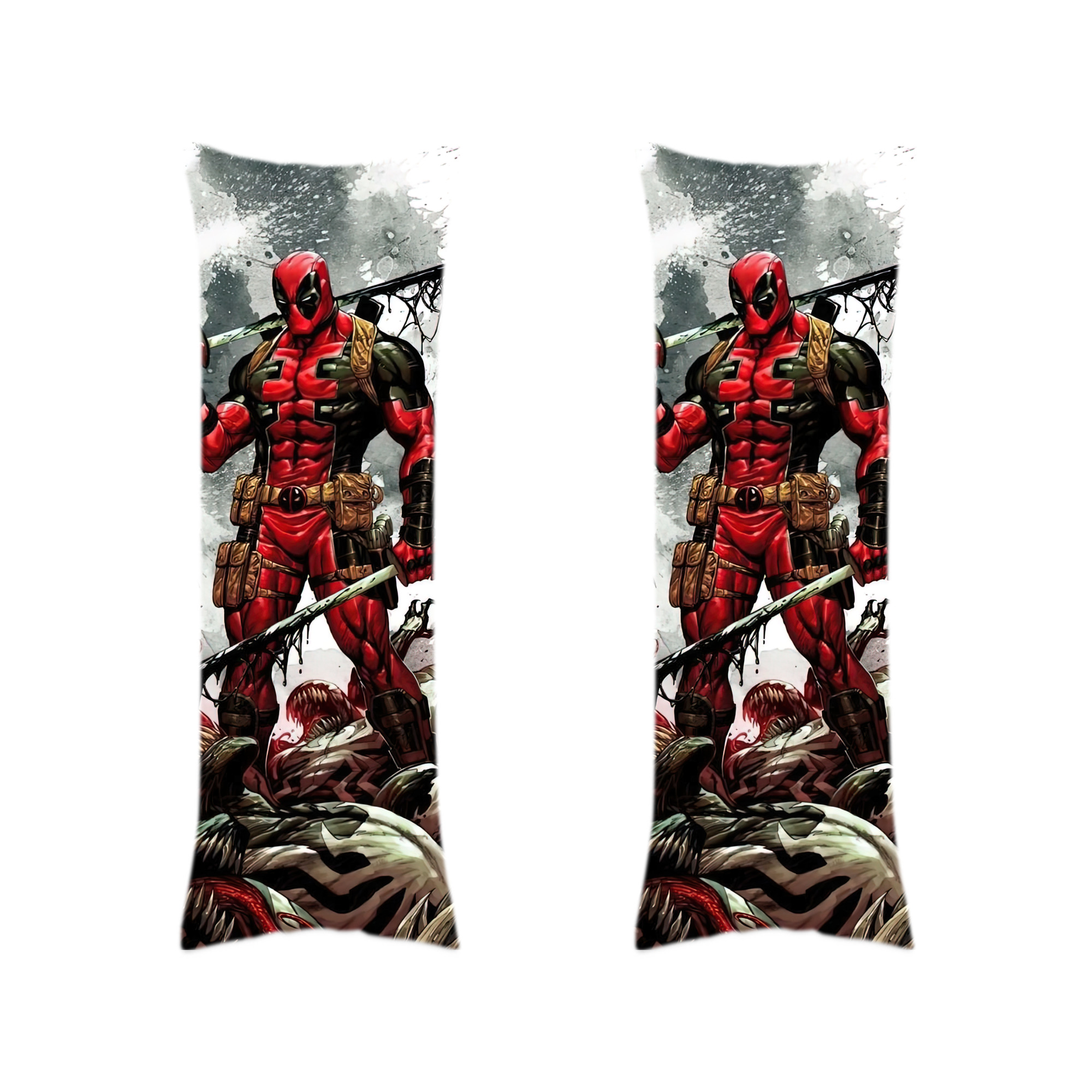 （画像用） Deadpool デッドプール ロング抱き枕カバー 両面プリントタイプ（サイズ選択可）