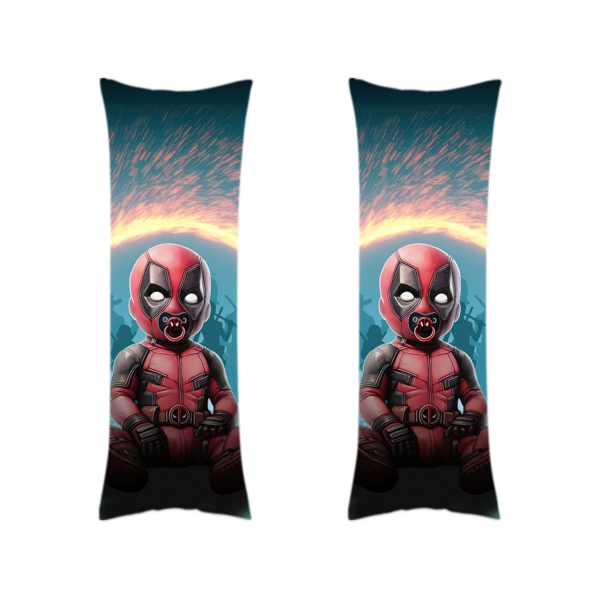 （画像用） Deadpool デッドプール ロング抱き枕カバー 両面プリントタイプ（サイズ選択可）