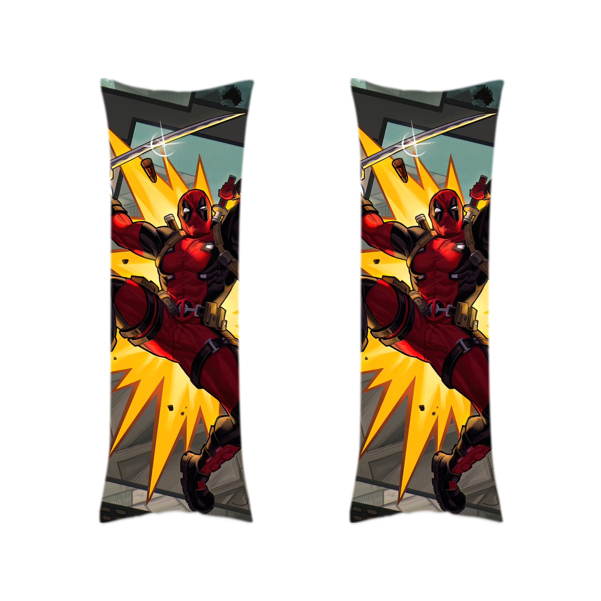 （画像用） Deadpool デッドプール ロング抱き枕カバー 両面プリントタイプ（サイズ選択可）
