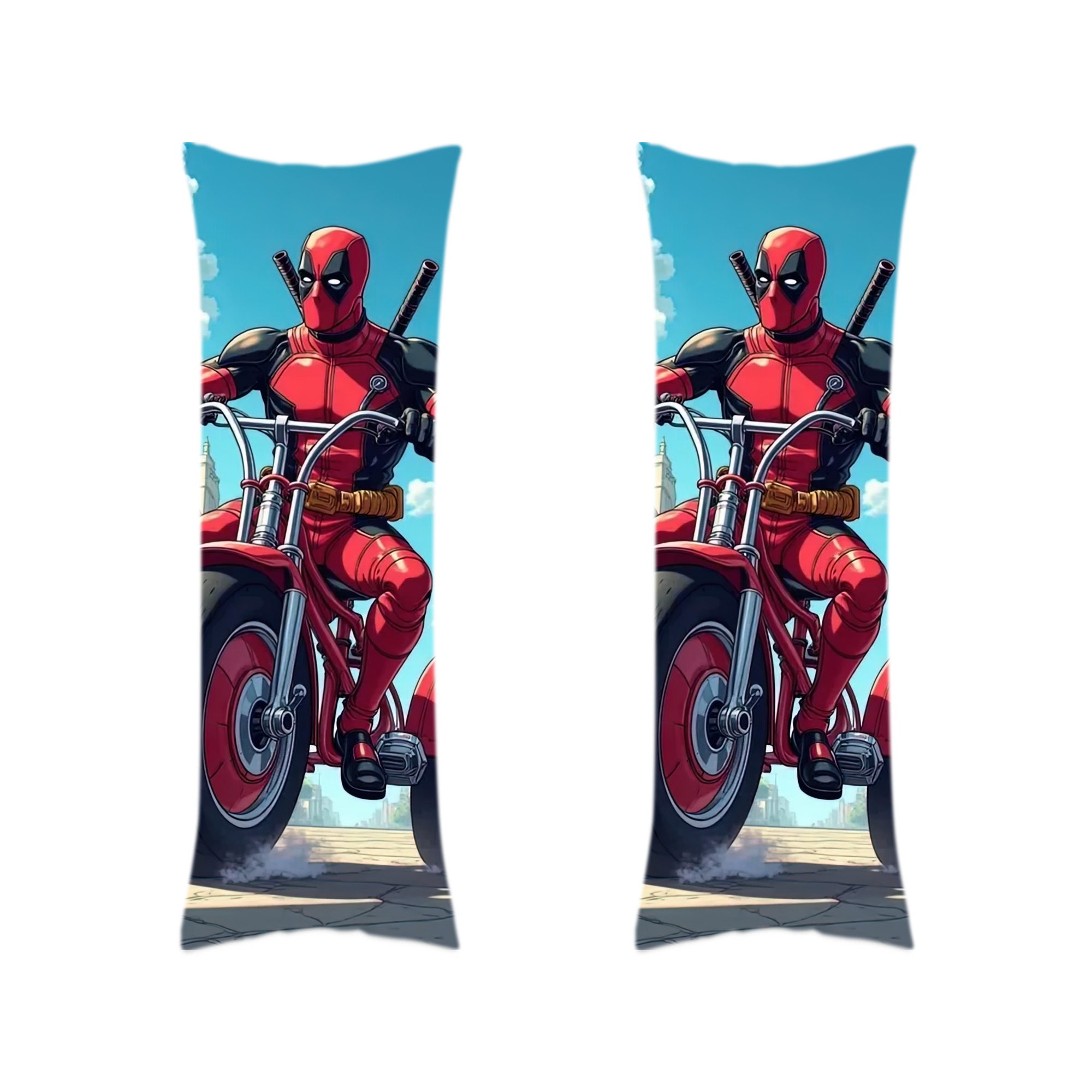 （画像用） Deadpool デッドプール ロング抱き枕カバー 両面プリントタイプ（サイズ選択可）