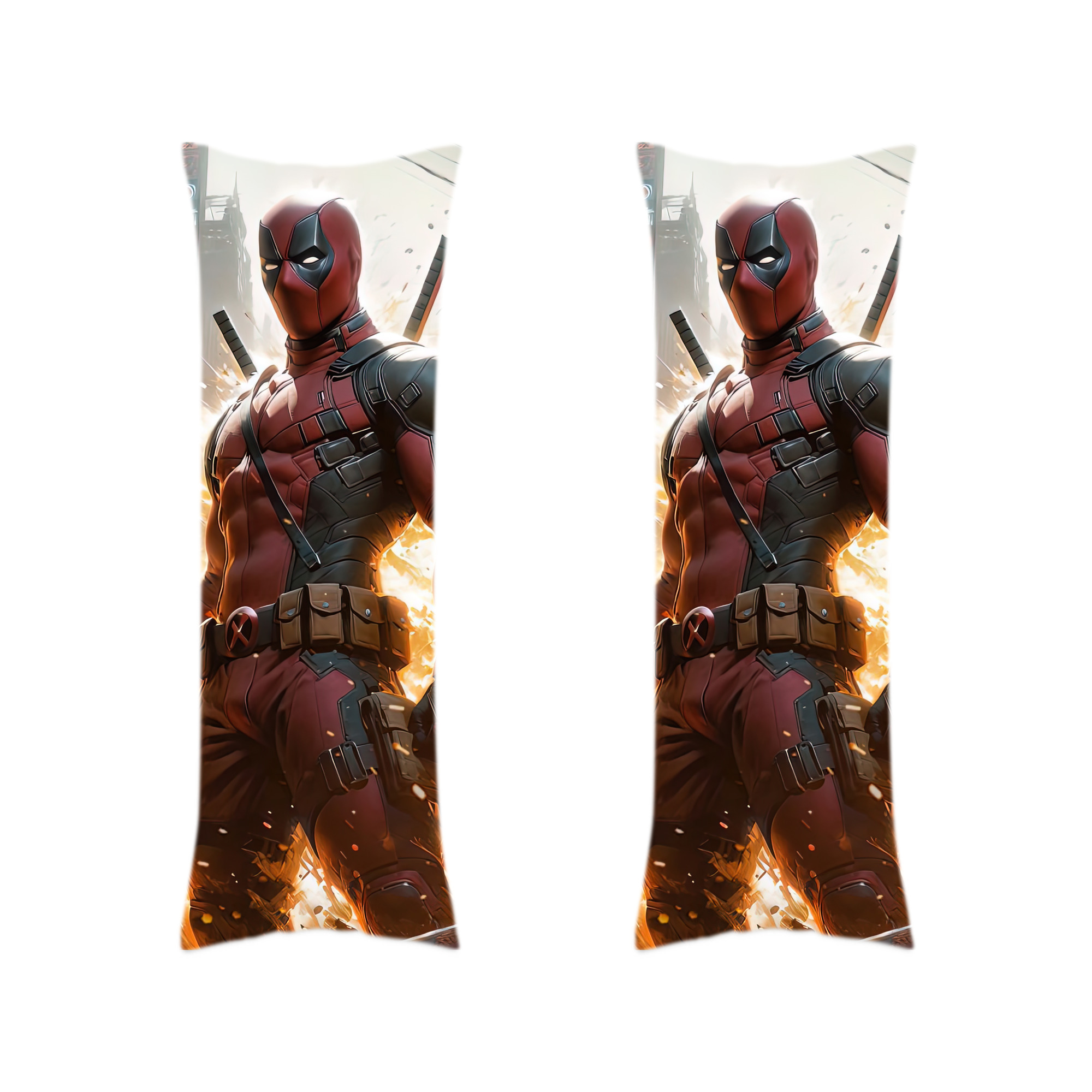 （画像用） Deadpool デッドプール ロング抱き枕カバー 両面プリントタイプ（サイズ選択可）