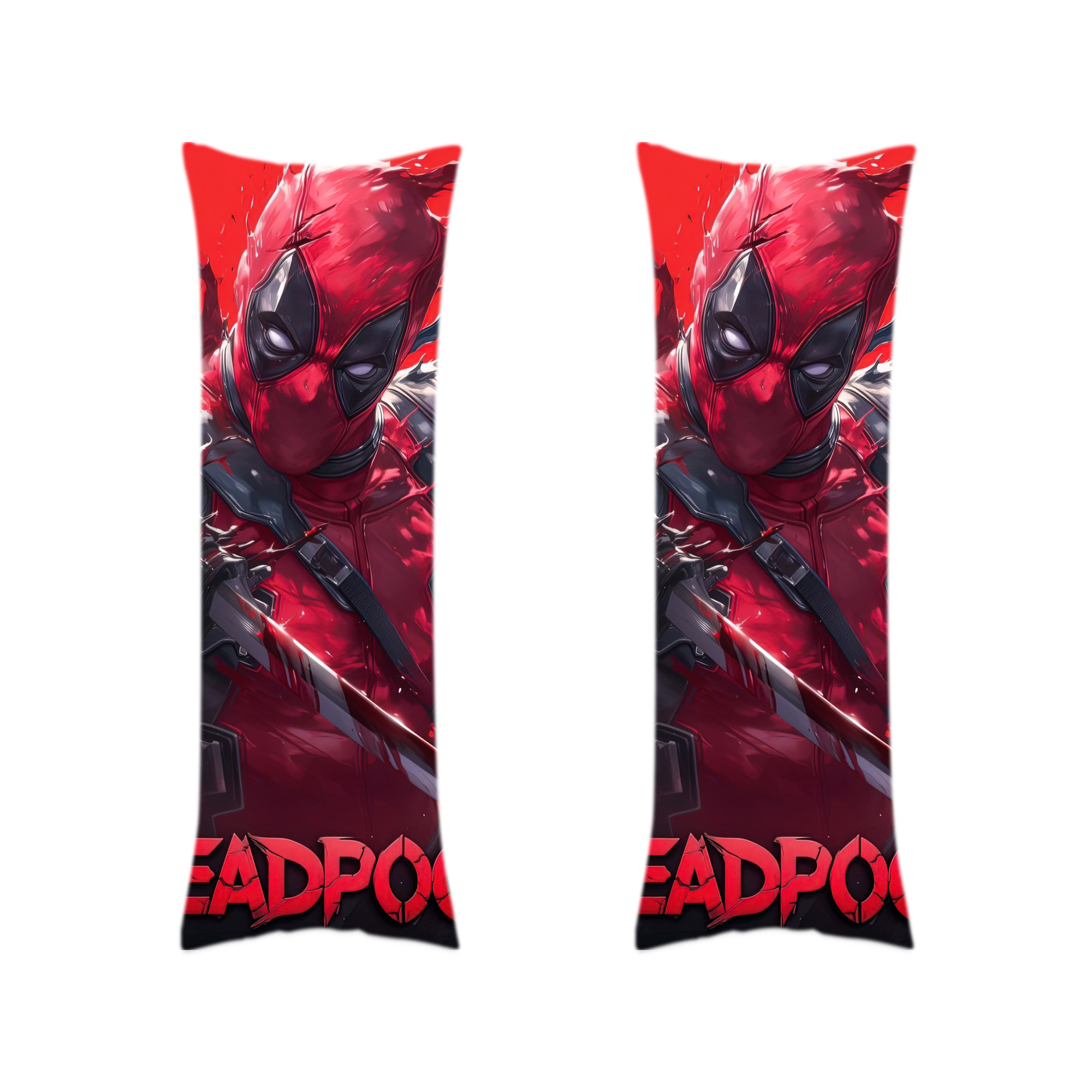 （画像用） Deadpool デッドプール ロング抱き枕カバー 両面プリントタイプ（サイズ選択可）