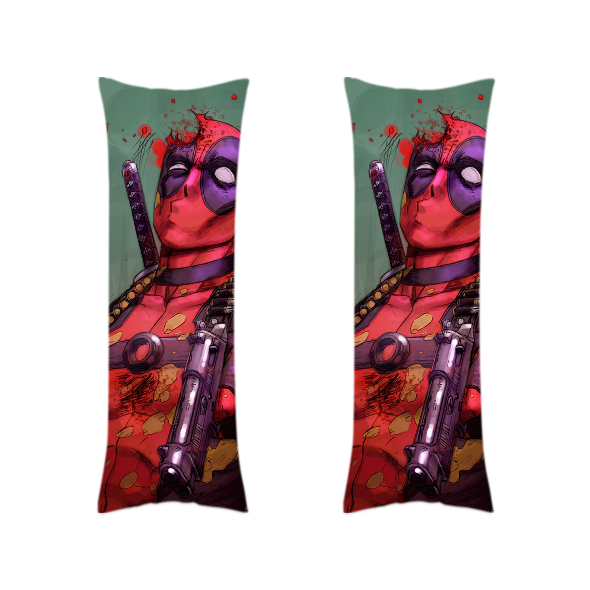 （画像用） Deadpool デッドプール ロング抱き枕カバー 両面プリントタイプ（サイズ選択可）