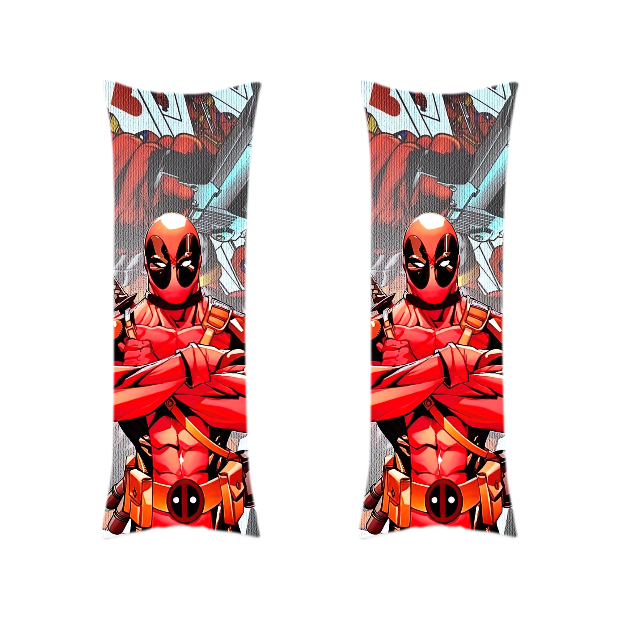（画像用） Deadpool デッドプール ロング抱き枕カバー 両面プリントタイプ（サイズ選択可）