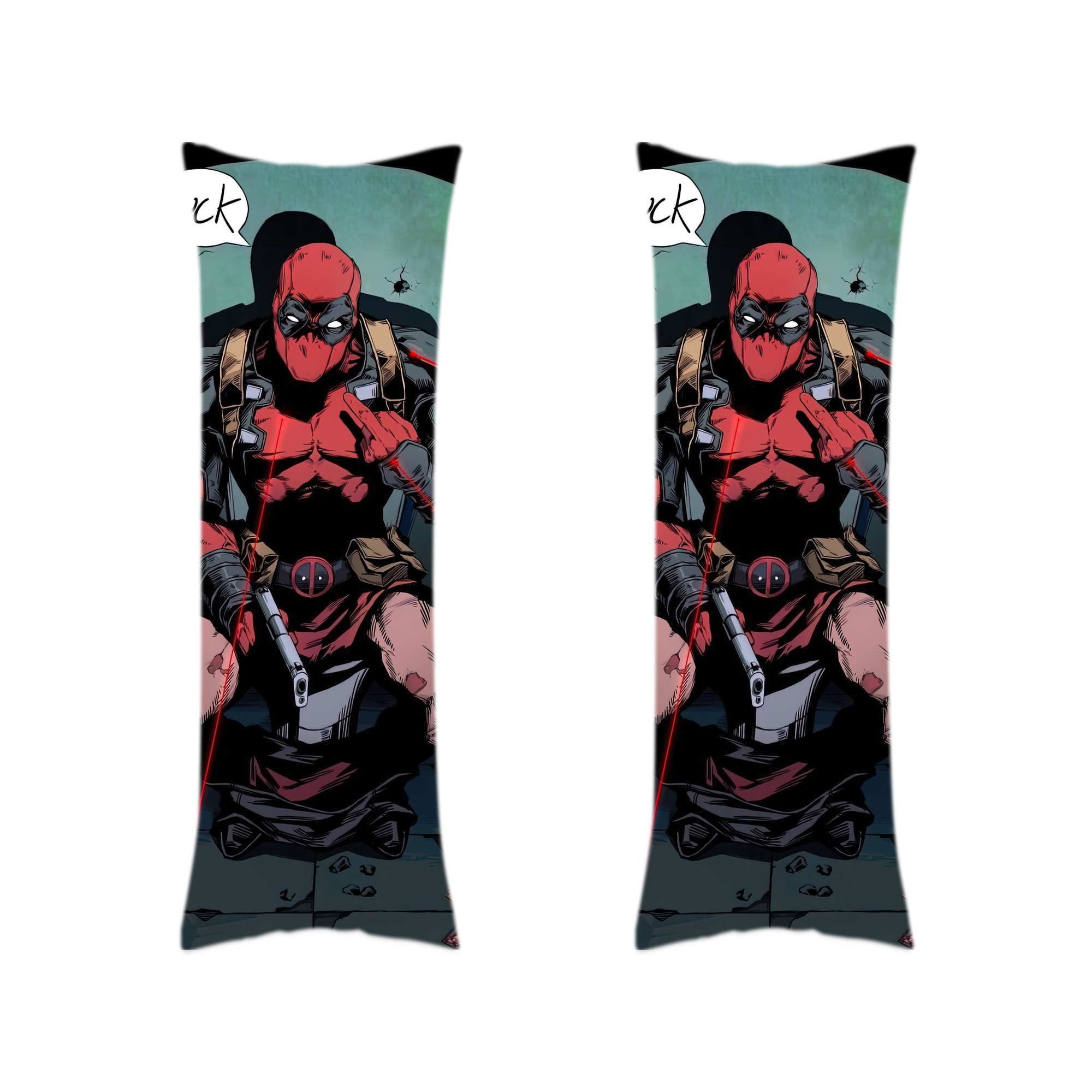 （画像用） Deadpool デッドプール ロング抱き枕カバー 両面プリントタイプ（サイズ選択可）