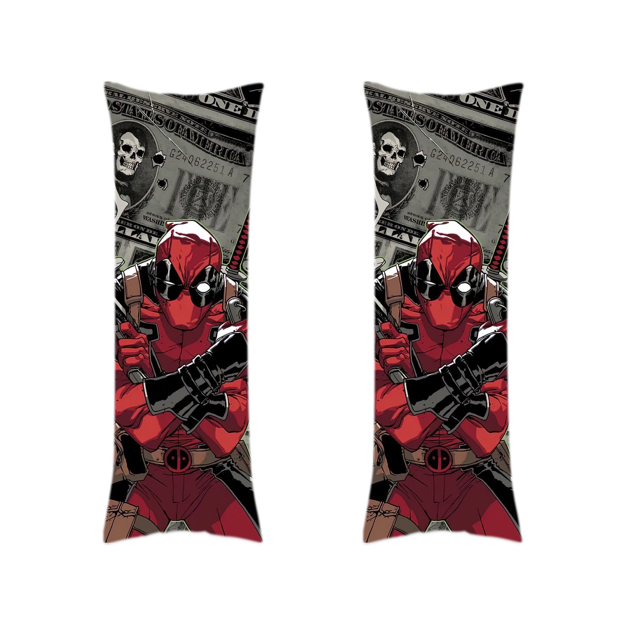 （画像用） Deadpool デッドプール ロング抱き枕カバー 両面プリントタイプ（サイズ選択可）
