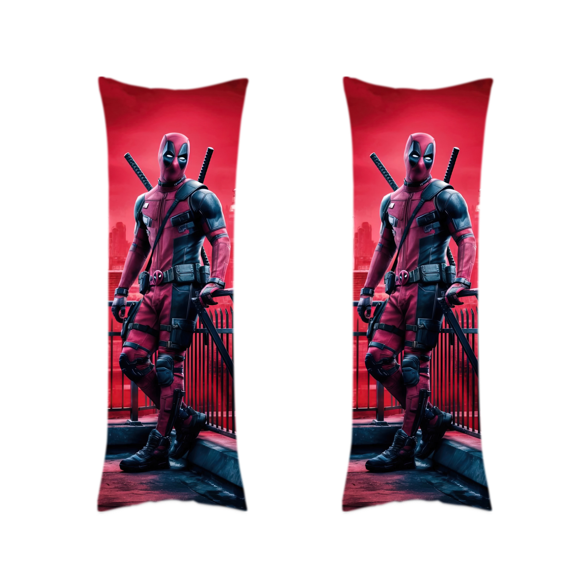 （画像用） Deadpool デッドプール ロング抱き枕カバー 両面プリントタイプ（サイズ選択可）