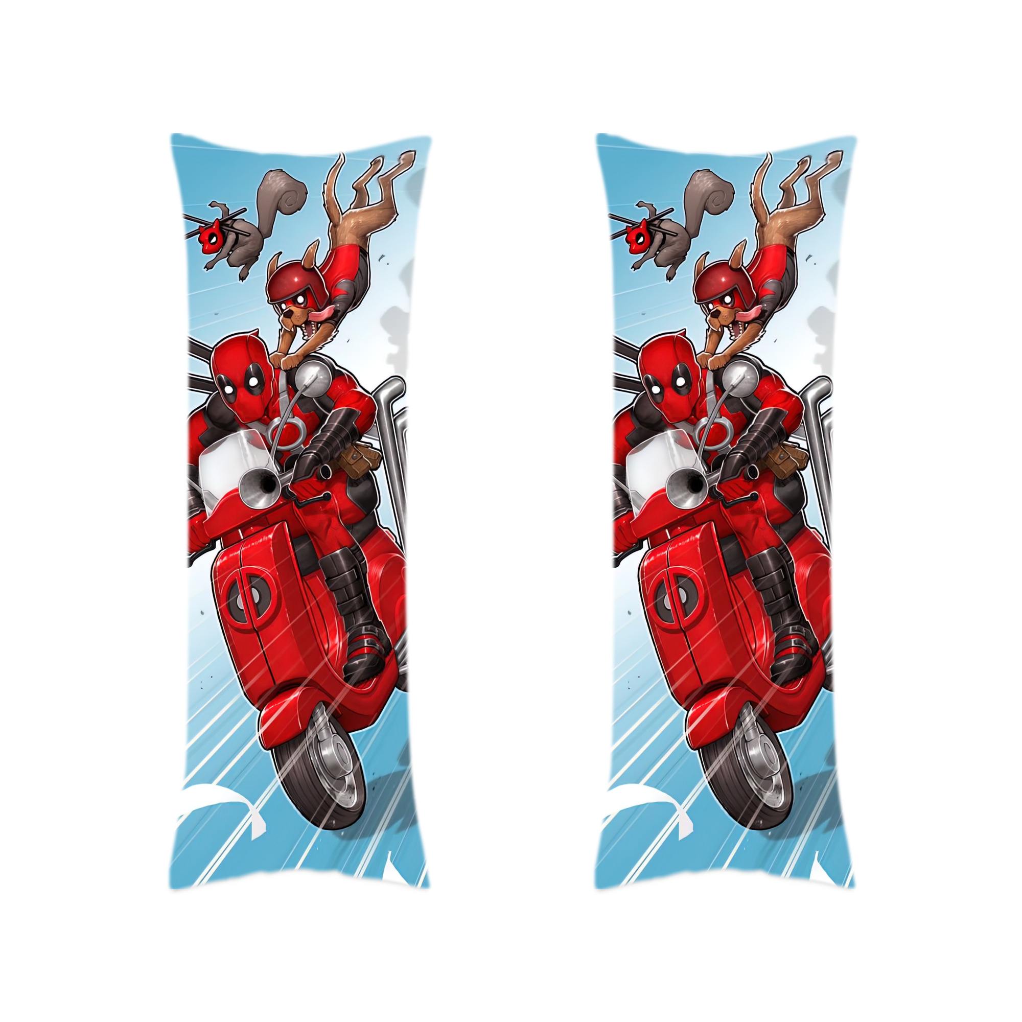 （画像用） Deadpool デッドプール ロング抱き枕カバー 両面プリントタイプ（サイズ選択可）