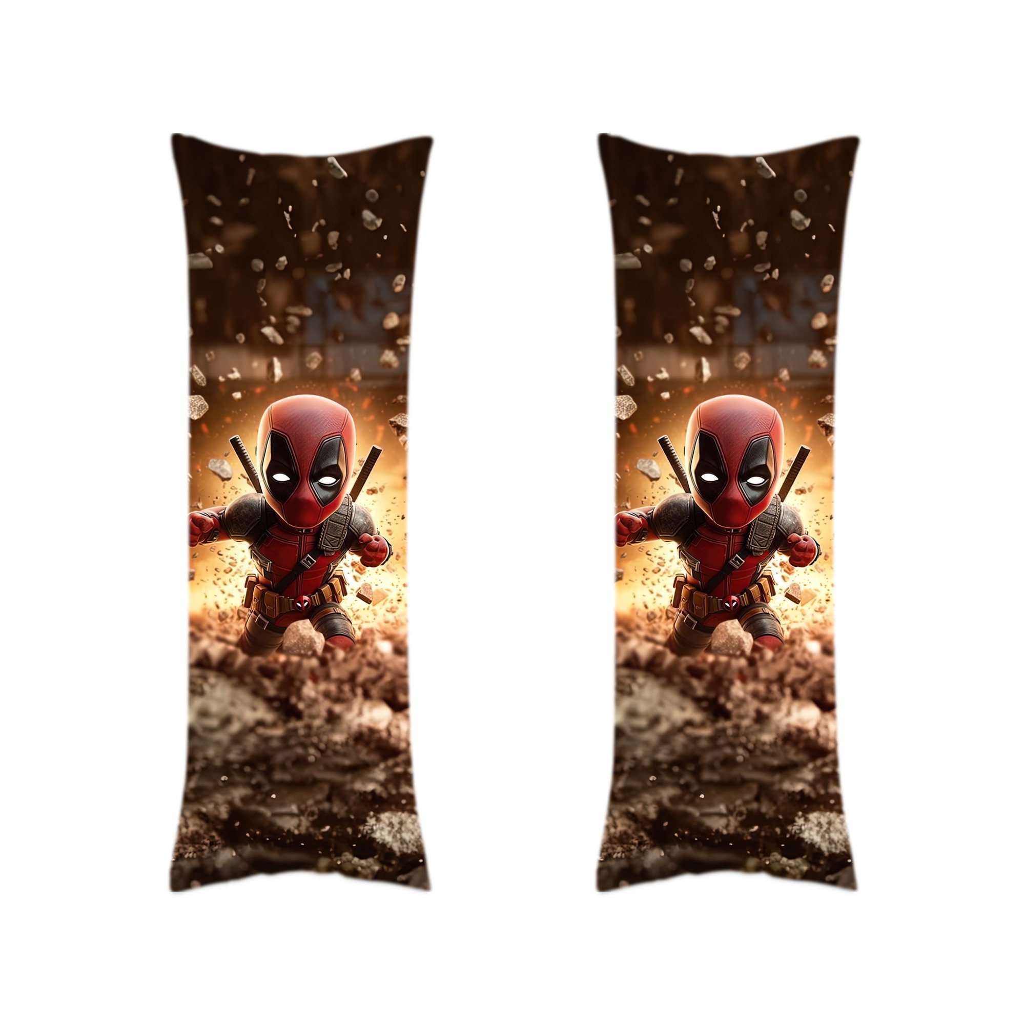 （画像用） Deadpool デッドプール ロング抱き枕カバー 両面プリントタイプ（サイズ選択可）