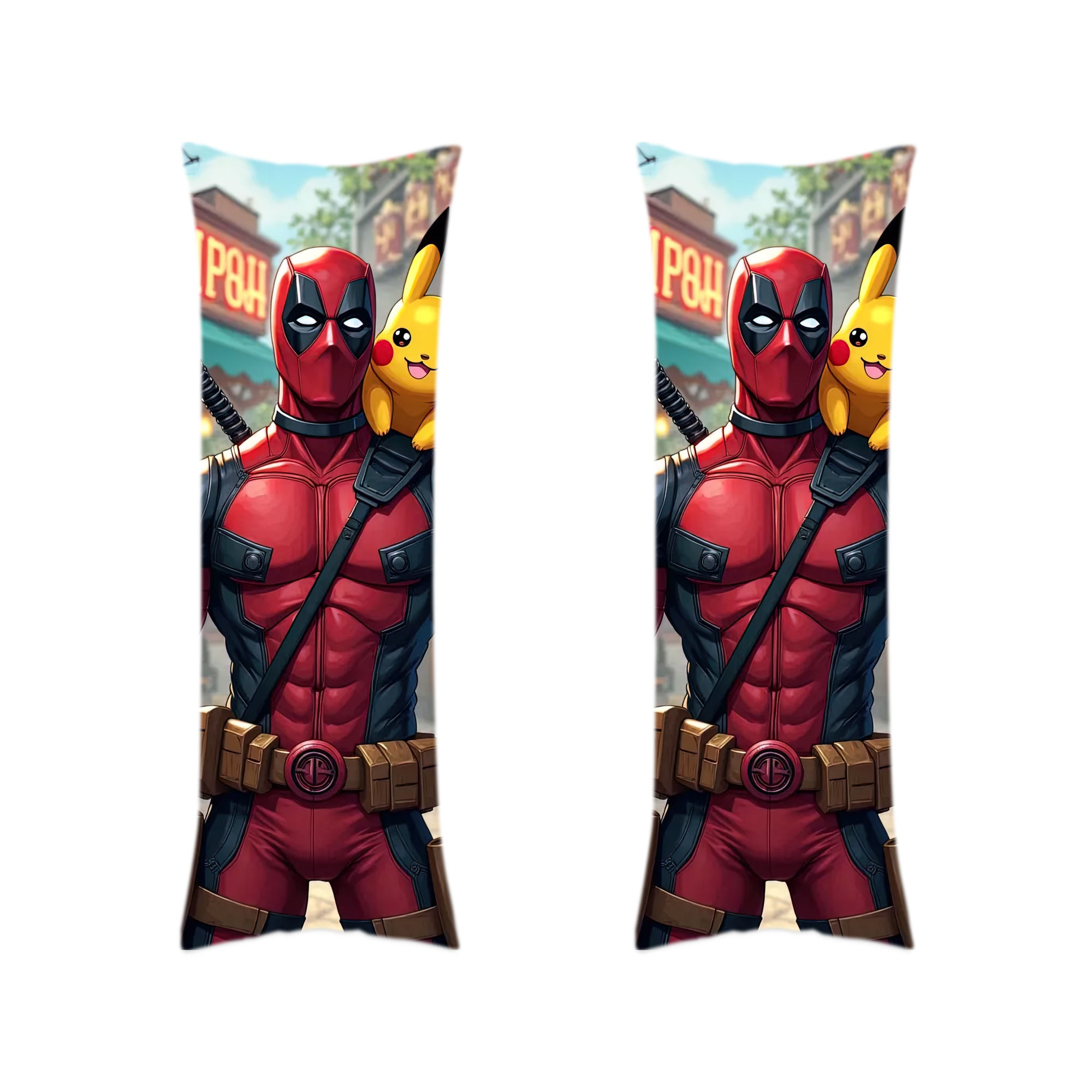 （画像用） Deadpool デッドプール ロング抱き枕カバー 両面プリントタイプ（サイズ選択可）