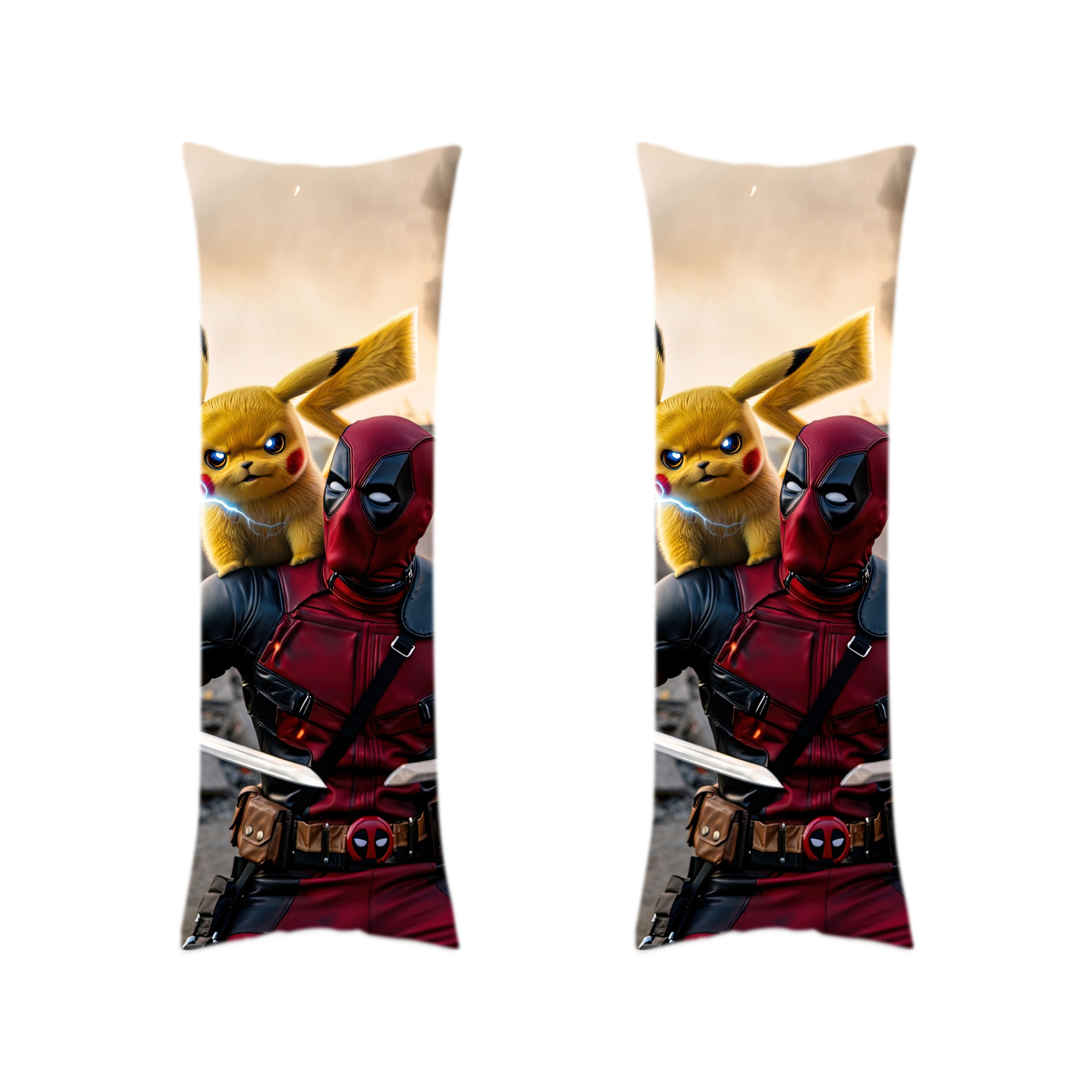 （画像用） Deadpool デッドプール ロング抱き枕カバー 両面プリントタイプ（サイズ選択可）