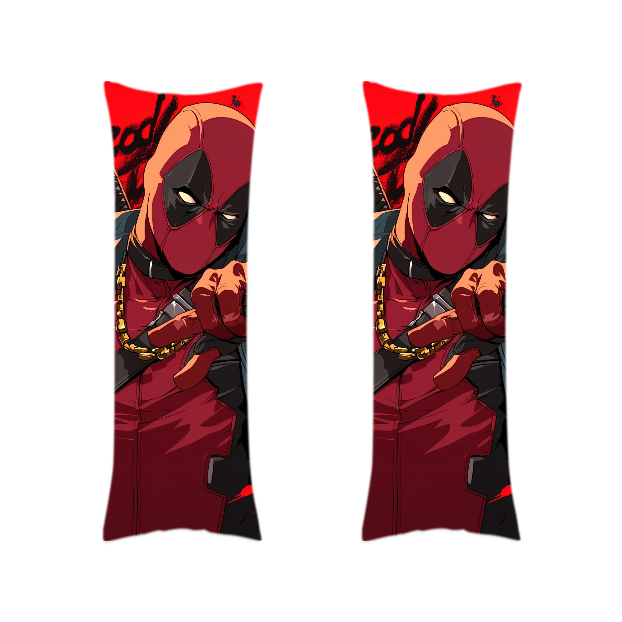 （画像用） Deadpool デッドプール ロング抱き枕カバー 両面プリントタイプ（サイズ選択可）