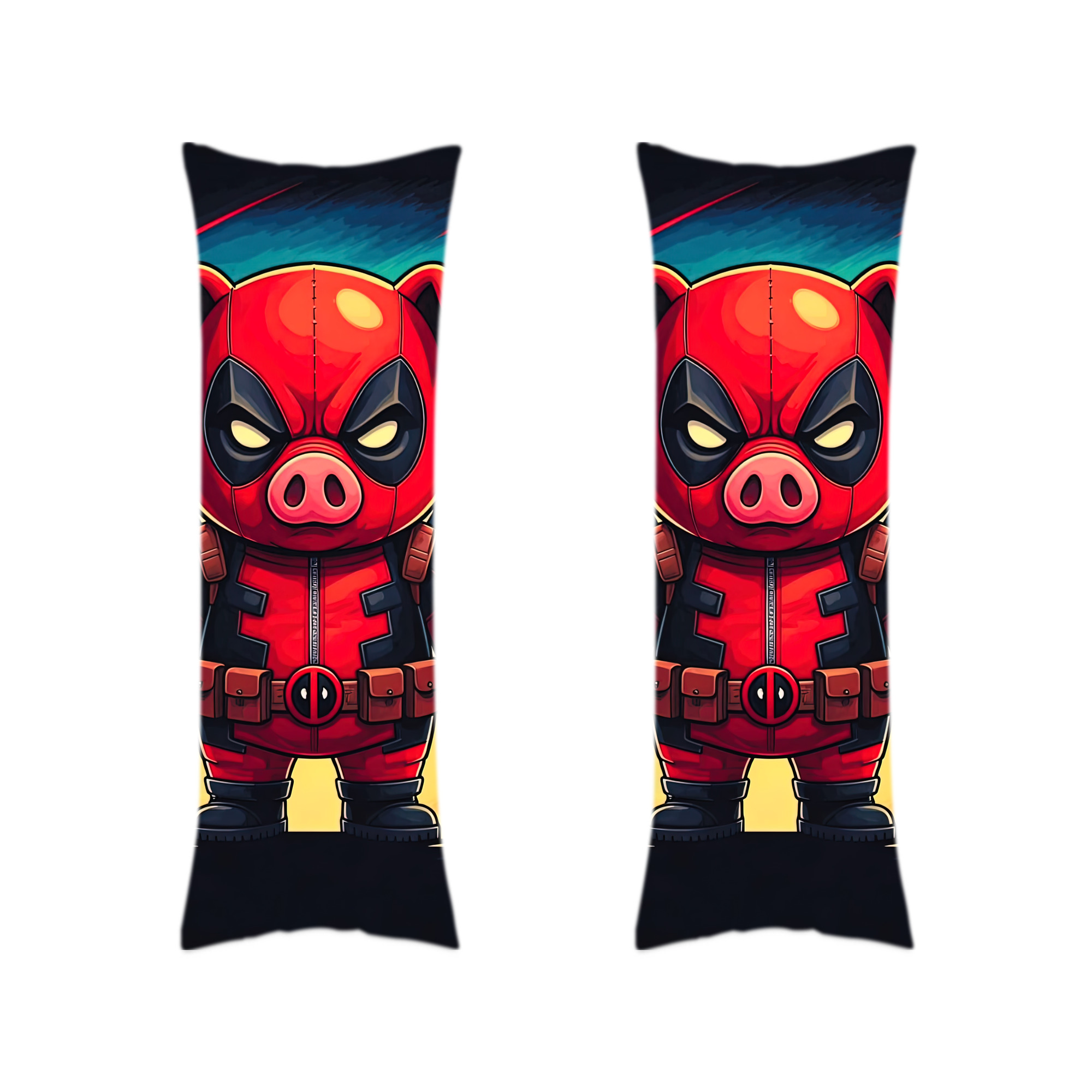 （画像用） Deadpool デッドプール ロング抱き枕カバー 両面プリントタイプ（サイズ選択可）