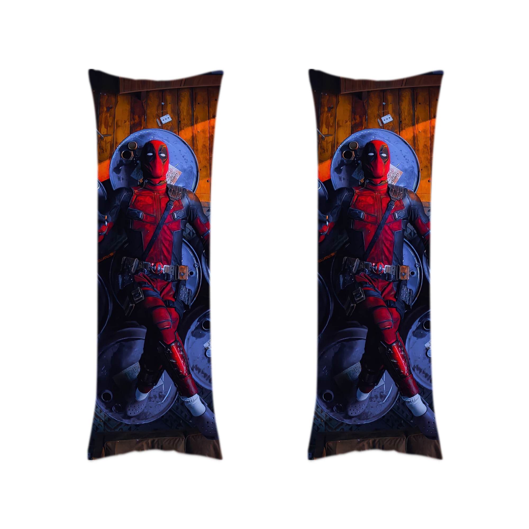 （画像用） Deadpool デッドプール ロング抱き枕カバー 両面プリントタイプ（サイズ選択可）