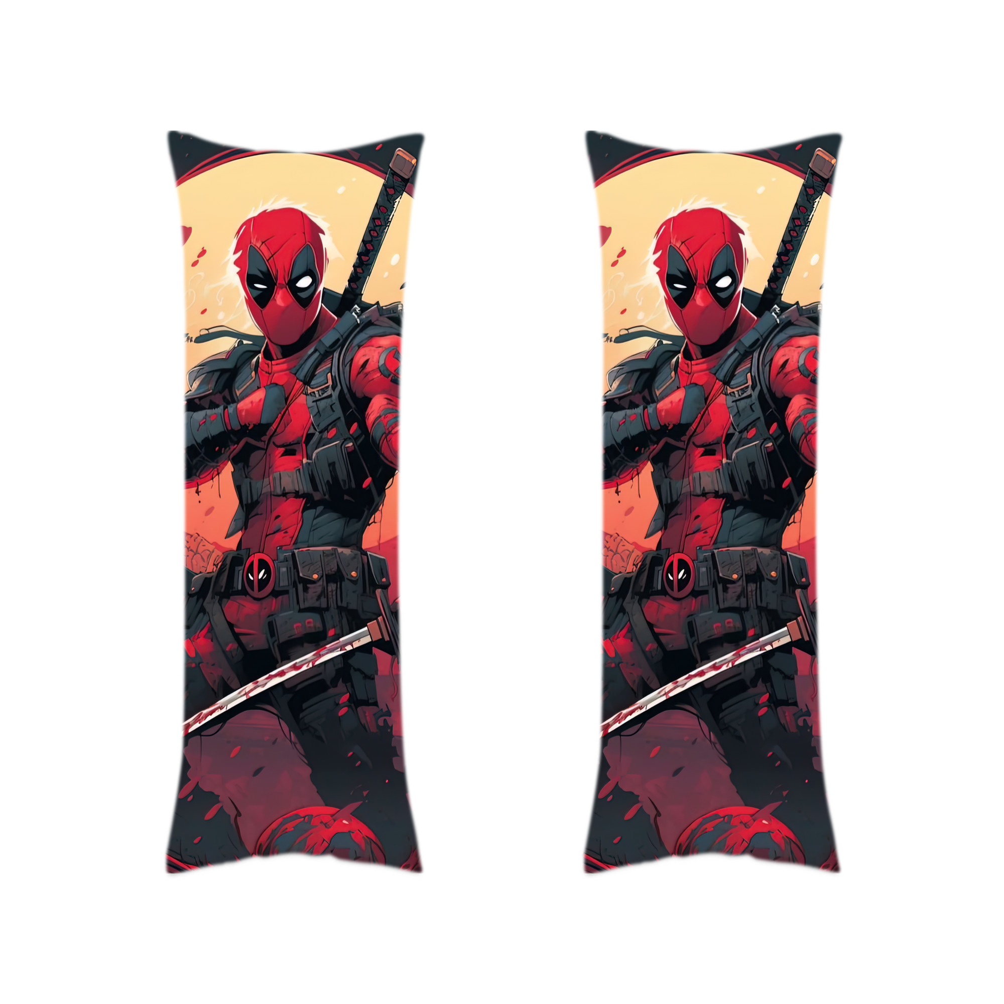 （画像用） Deadpool デッドプール ロング抱き枕カバー 両面プリントタイプ（サイズ選択可）