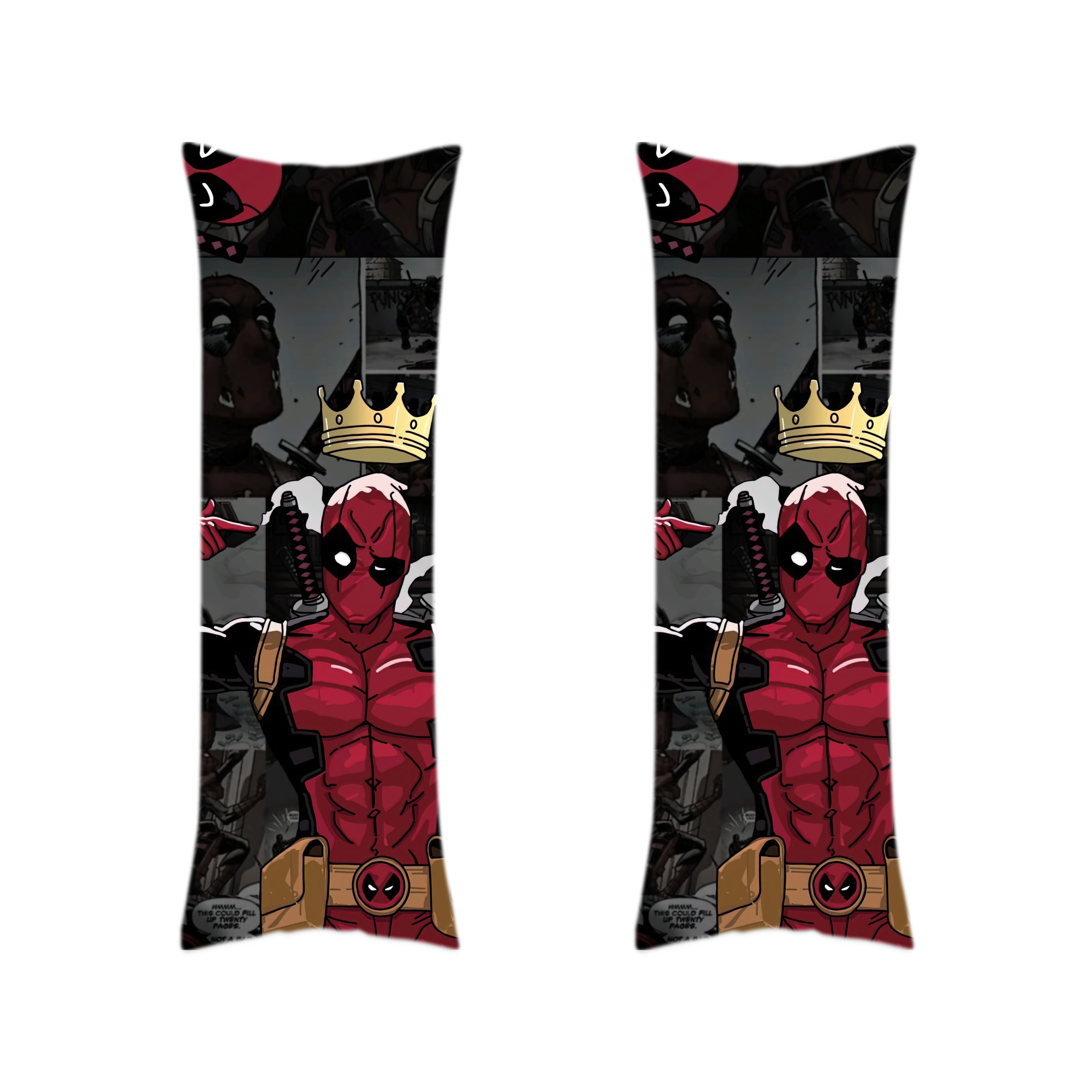 （画像用） Deadpool デッドプール ロング抱き枕カバー 両面プリントタイプ（サイズ選択可）