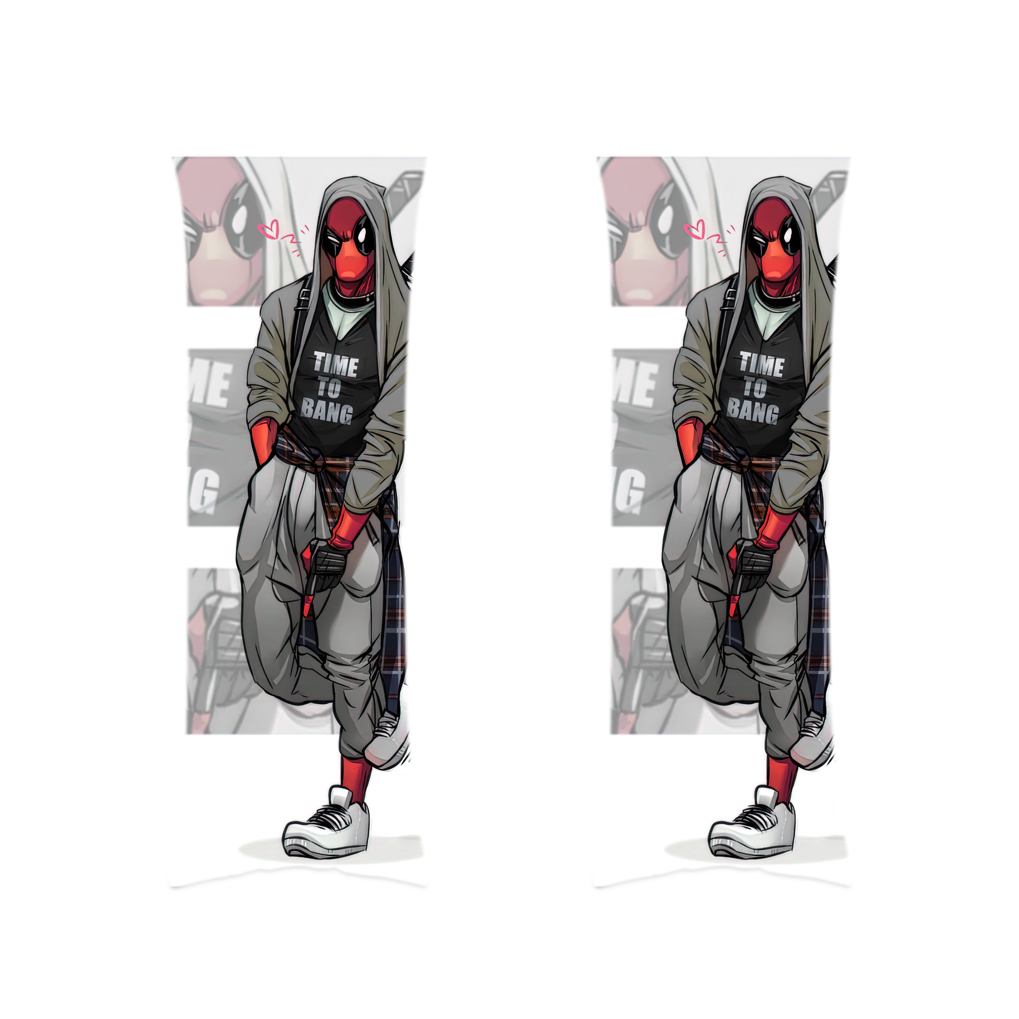 （画像用） Deadpool デッドプール ロング抱き枕カバー 両面プリントタイプ（サイズ選択可）