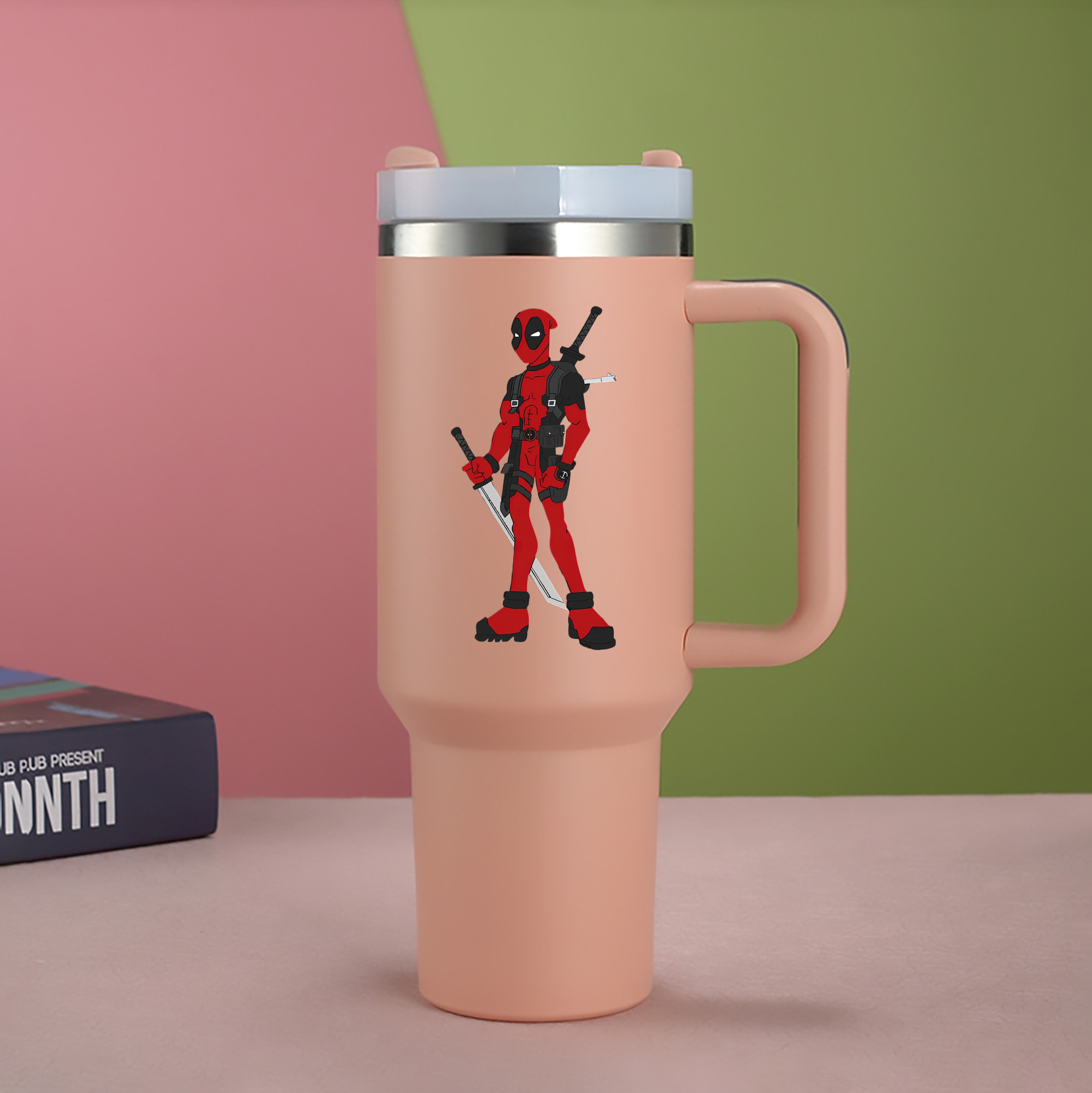 （画像用） Deadpool デッドプール 1200mL車用タンブラー（カラープリント）