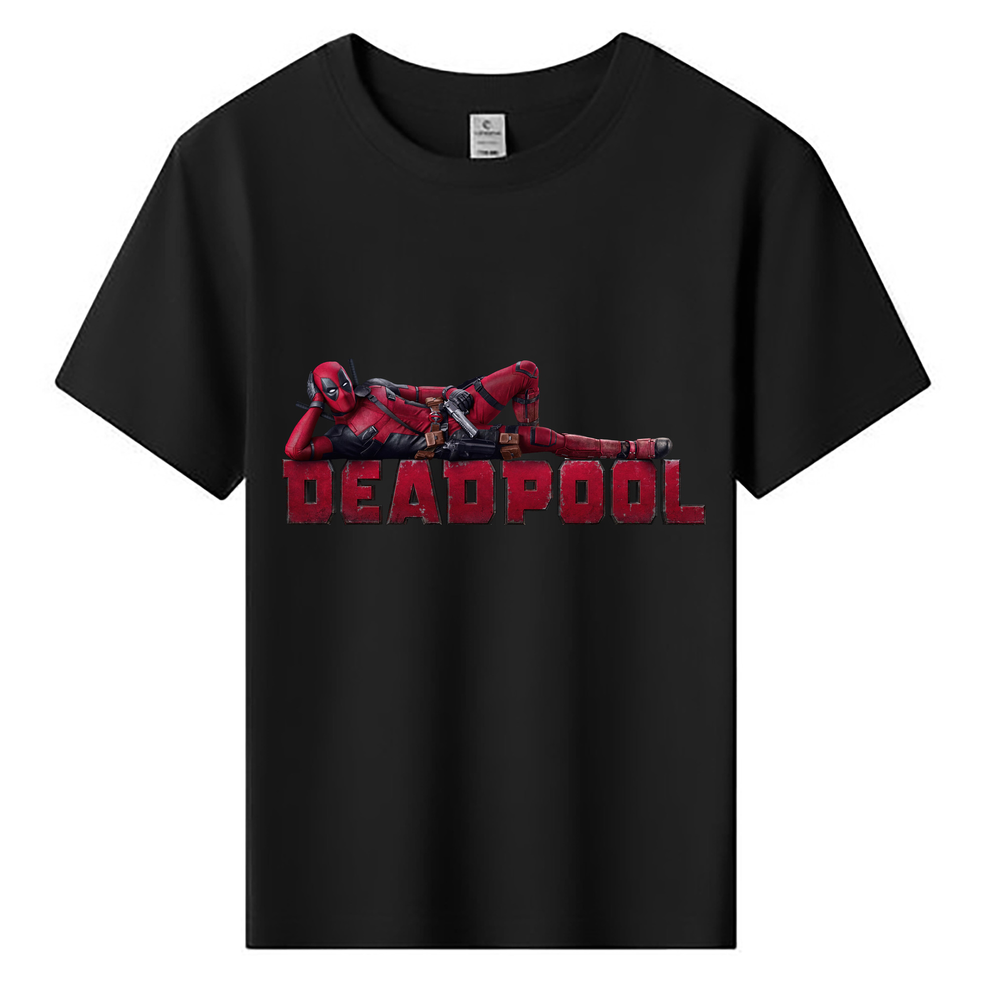 （画像用） Deadpool デッドプール 綿100％キッズTシャツ（フロントプリント）