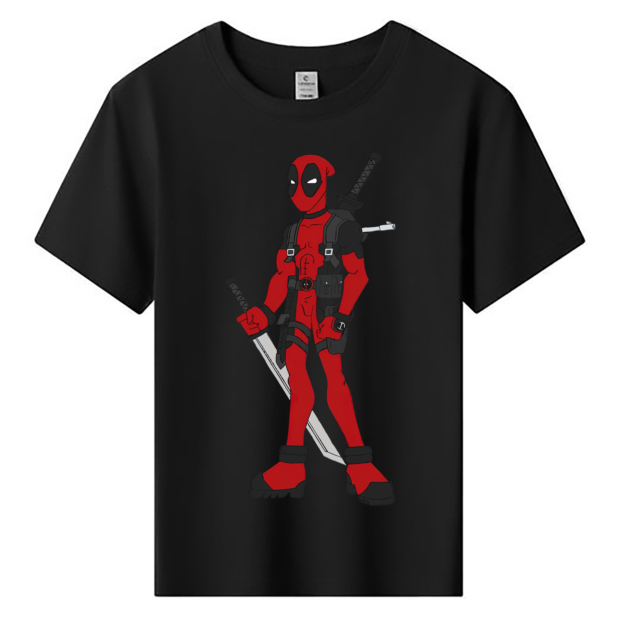 （画像用） Deadpool デッドプール 綿100％キッズTシャツ（フロントプリント）