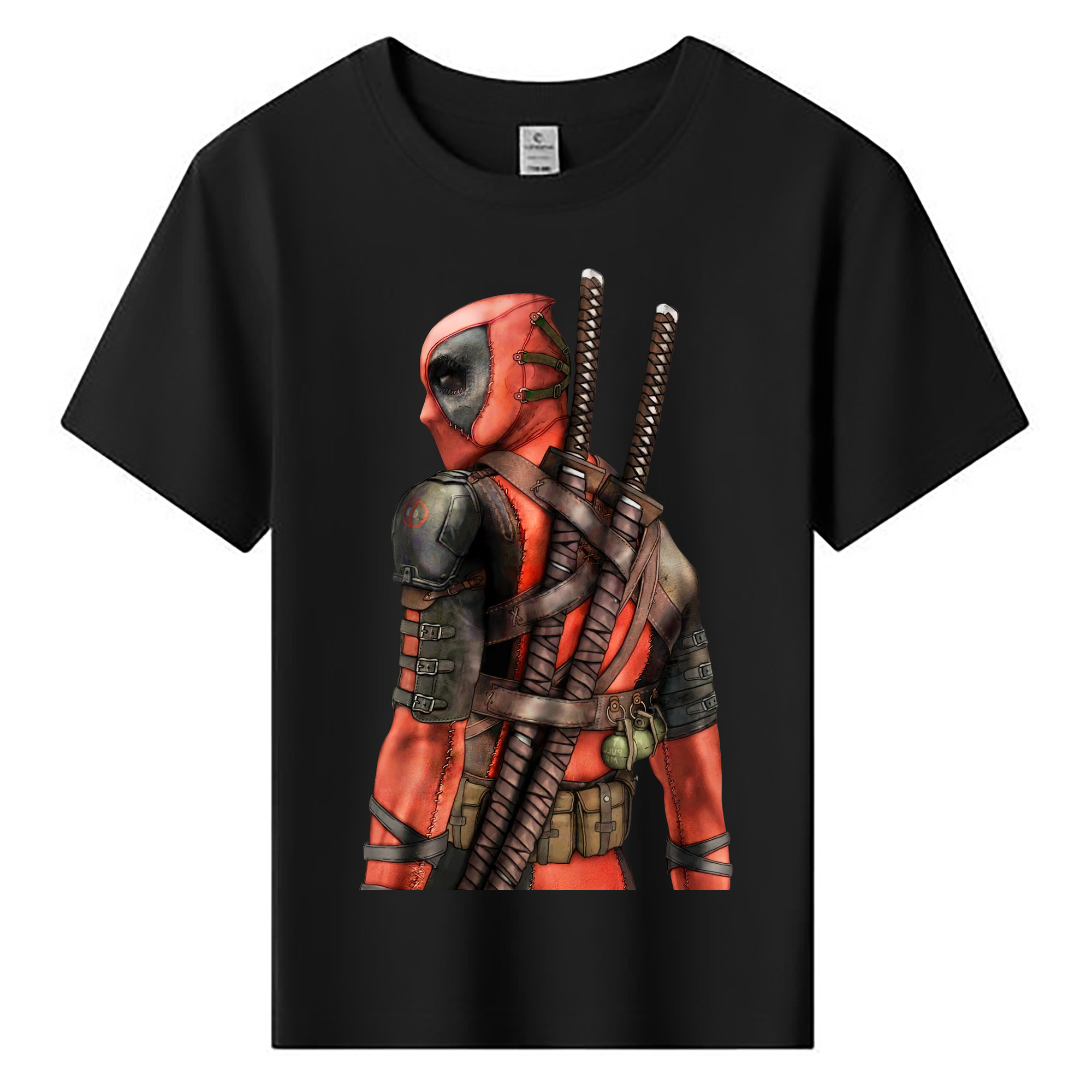 （画像用） Deadpool デッドプール 綿100％キッズTシャツ（フロントプリント）