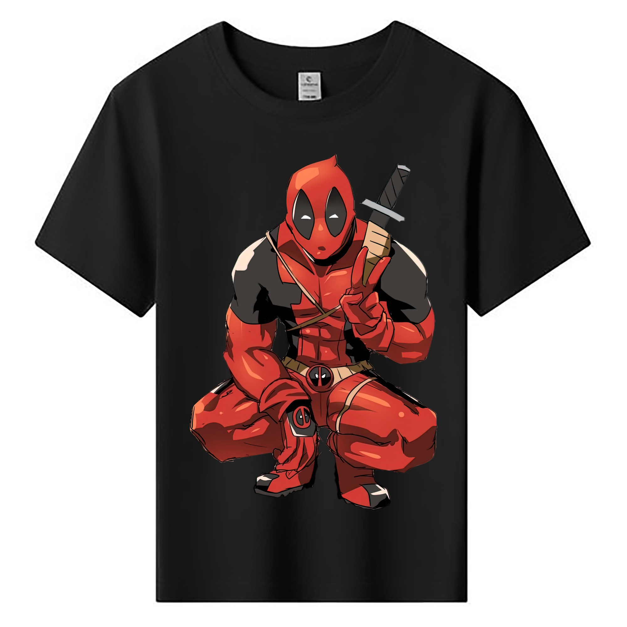 （画像用） Deadpool デッドプール 綿100％キッズTシャツ（フロントプリント）