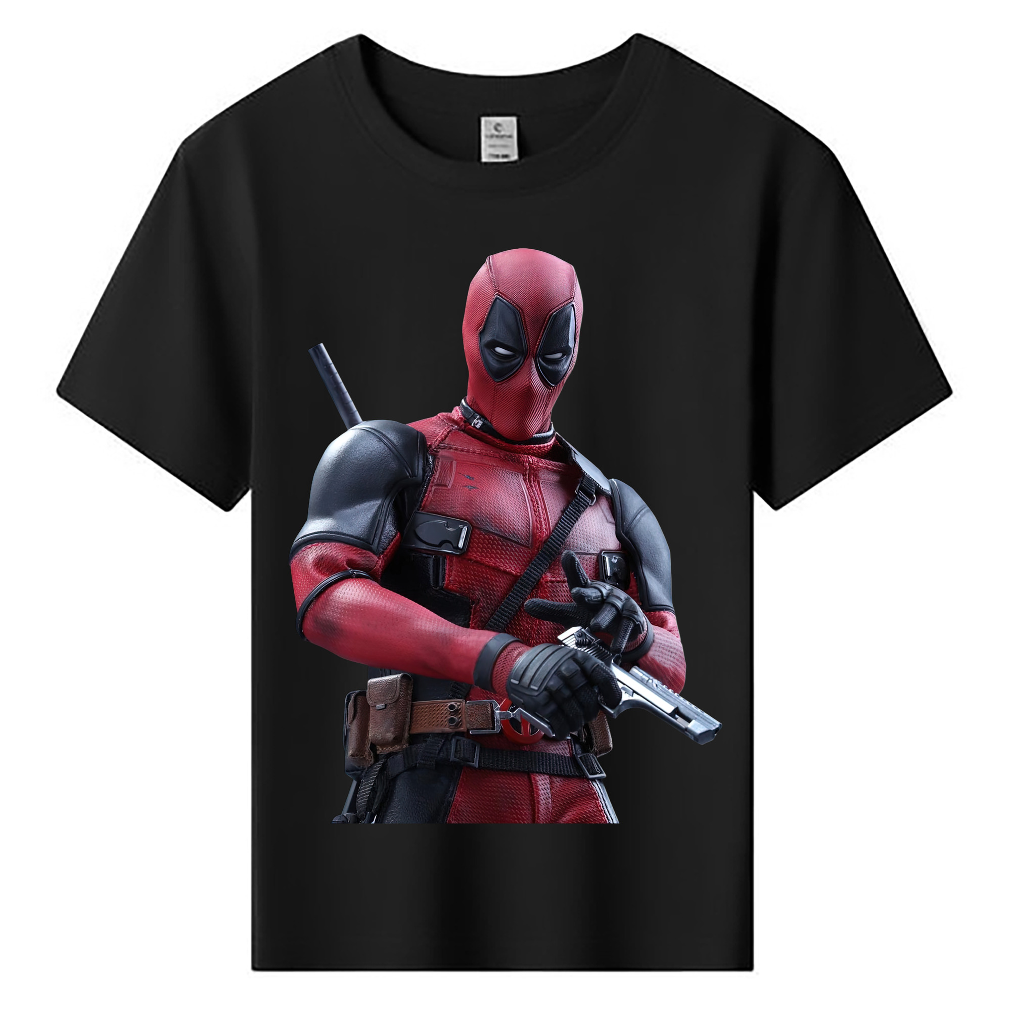 （画像用） Deadpool デッドプール 綿100％キッズTシャツ（フロントプリント）