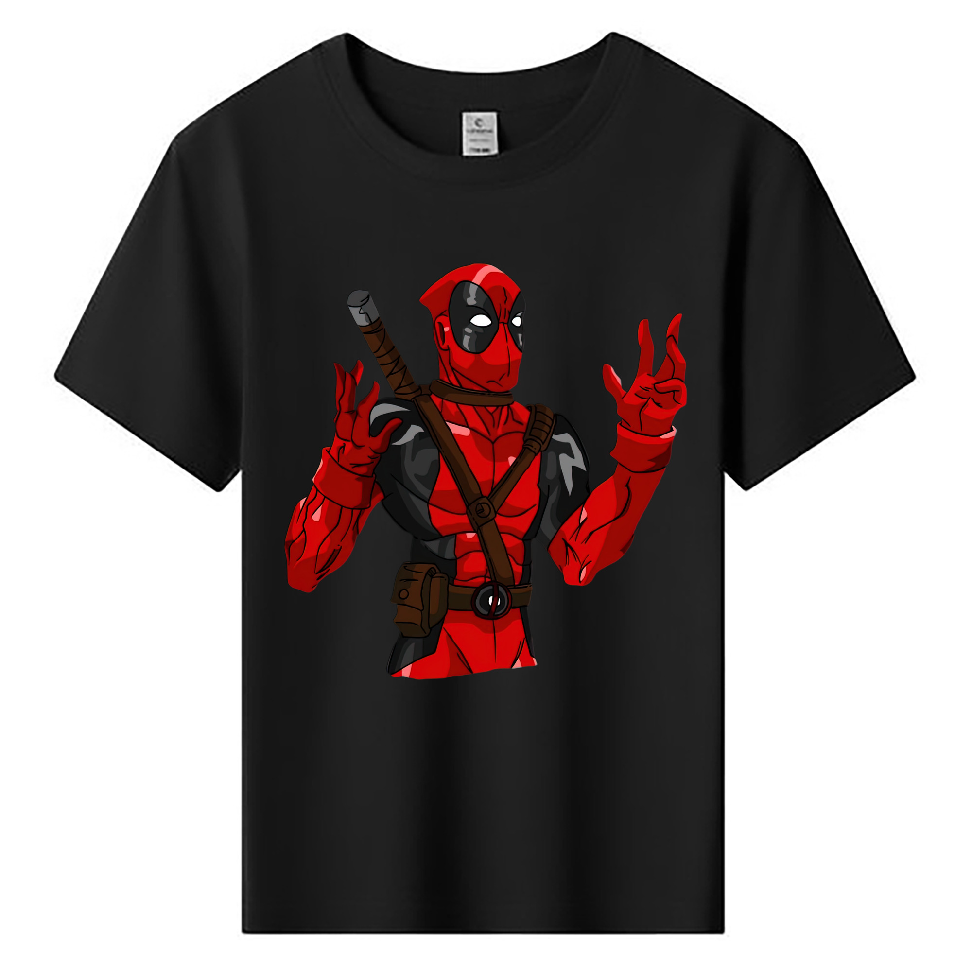 （画像用） Deadpool デッドプール 綿100％キッズTシャツ（フロントプリント）