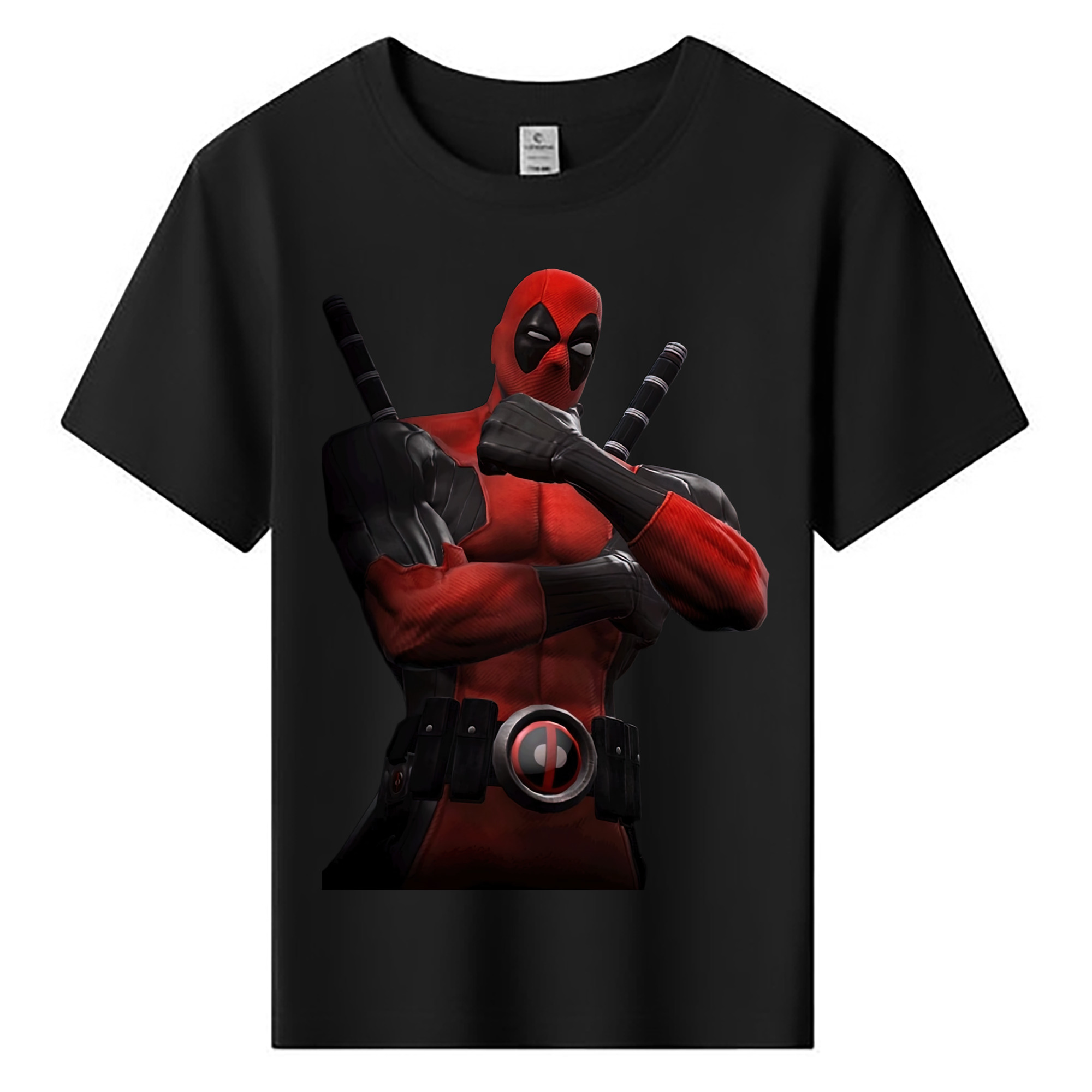（画像用） Deadpool デッドプール 綿100％キッズTシャツ（フロントプリント）