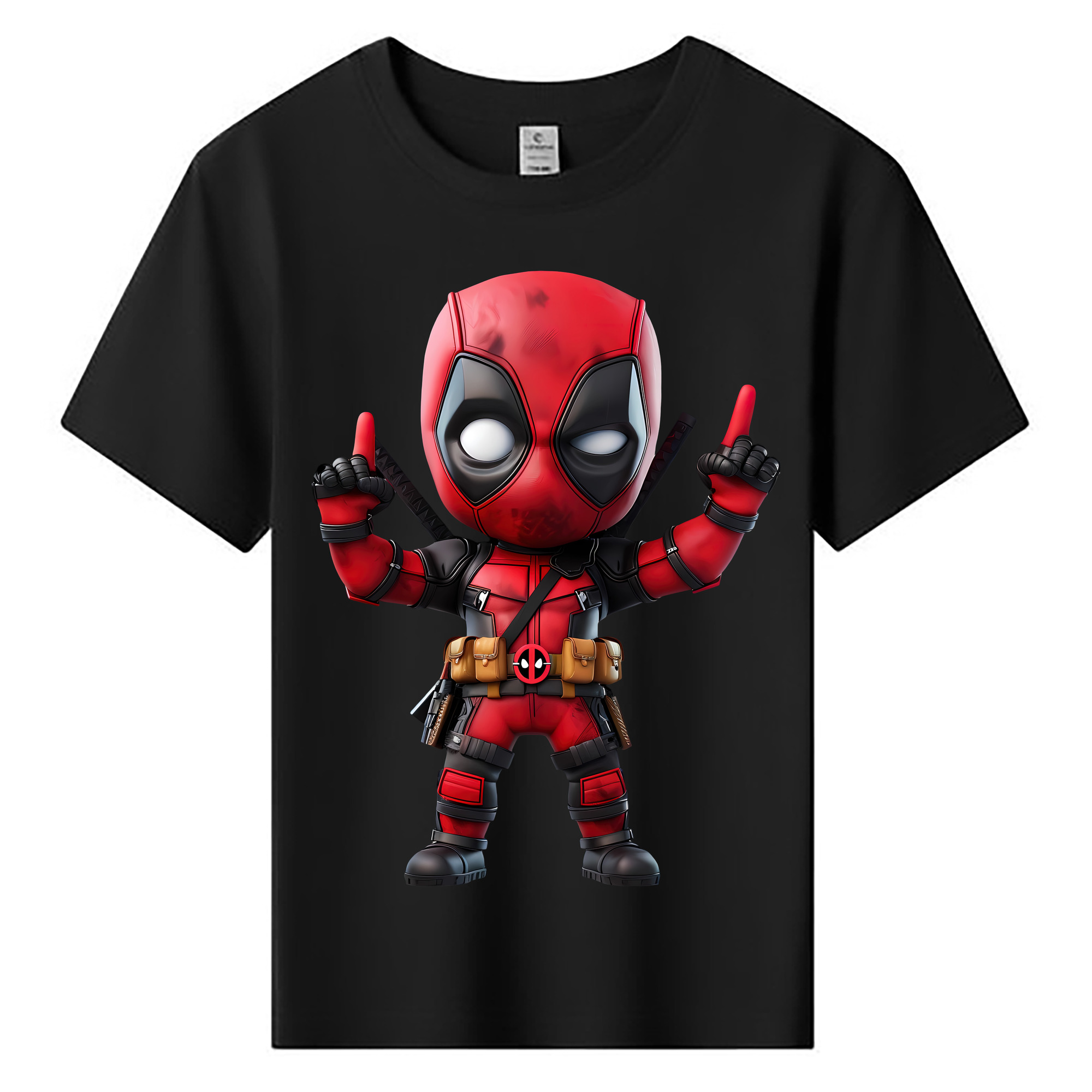 （画像用） Deadpool デッドプール 綿100％キッズTシャツ（フロントプリント）
