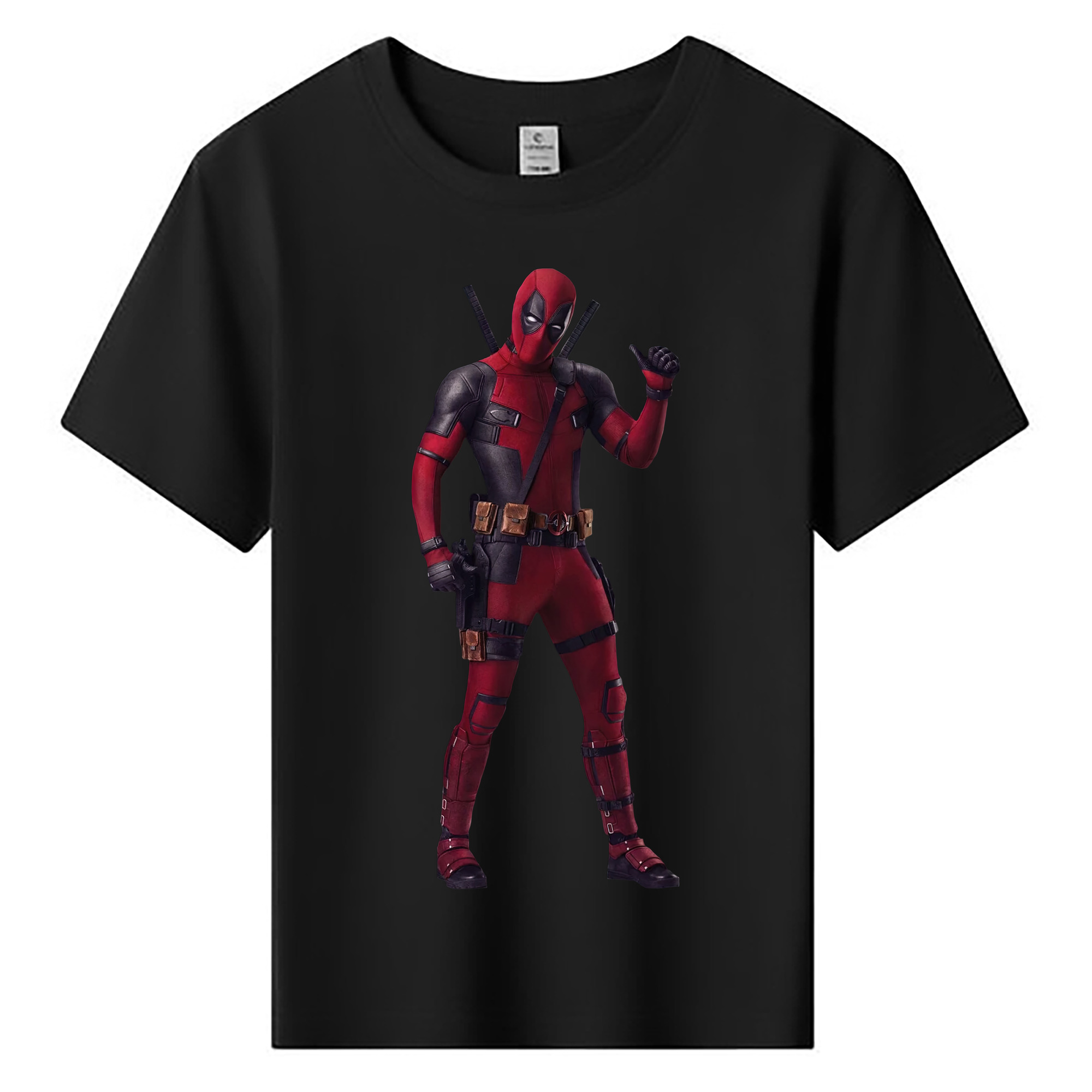 （画像用） Deadpool デッドプール 綿100％キッズTシャツ（フロントプリント）