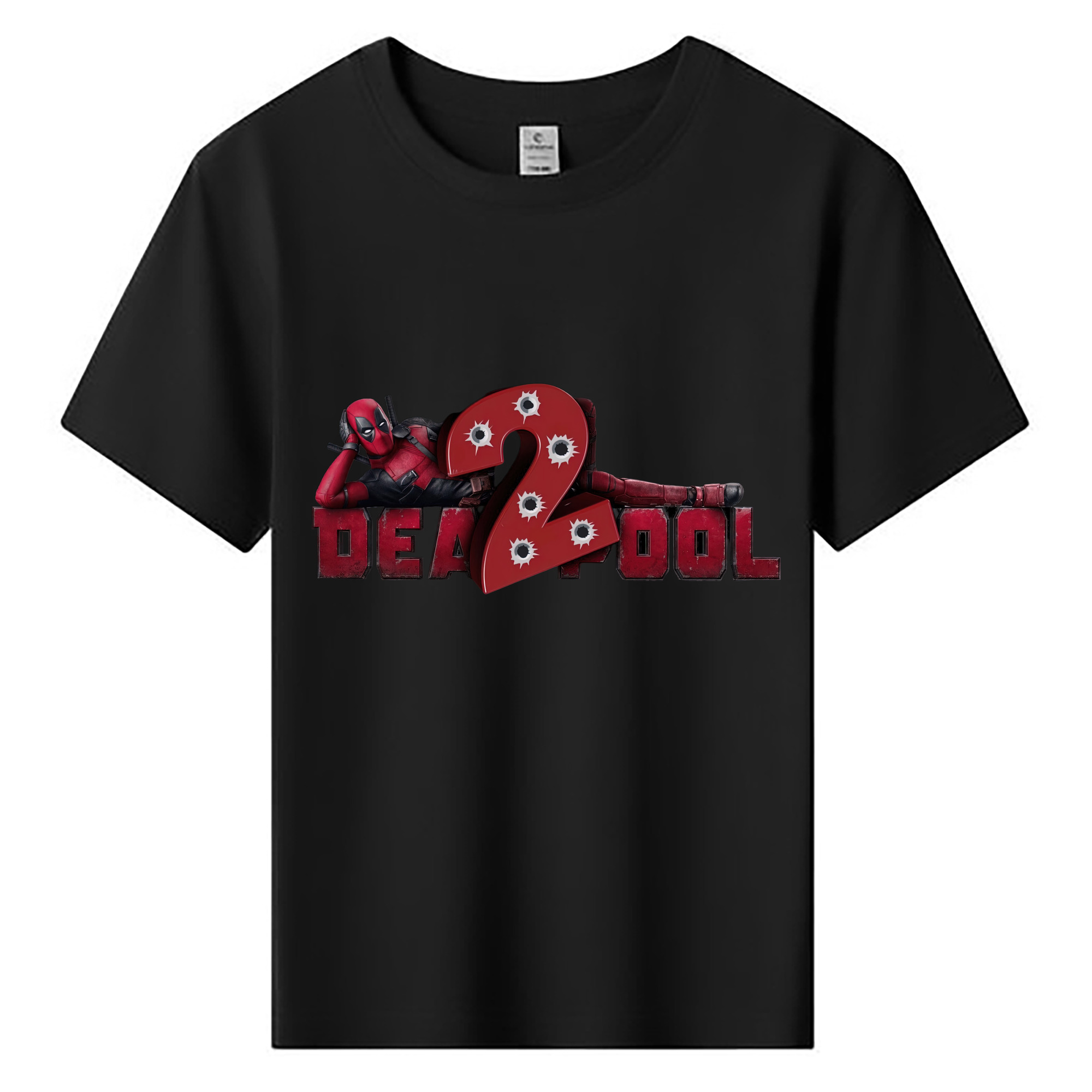 （画像用） Deadpool デッドプール 綿100％キッズTシャツ（フロントプリント）