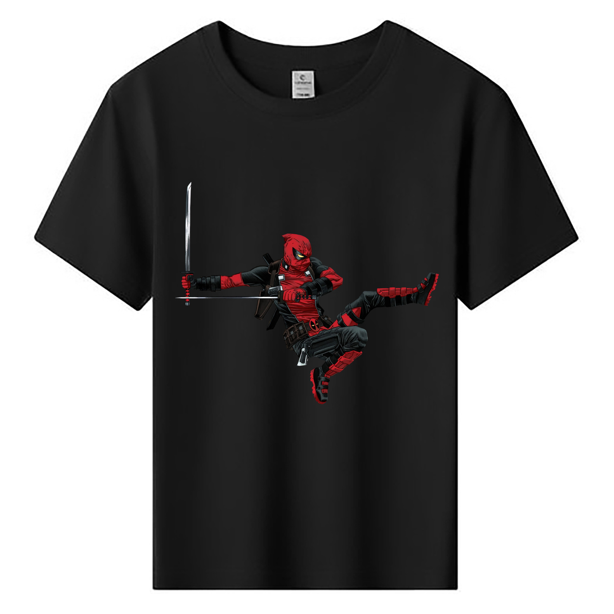 （画像用） Deadpool デッドプール 綿100％キッズTシャツ（フロントプリント）