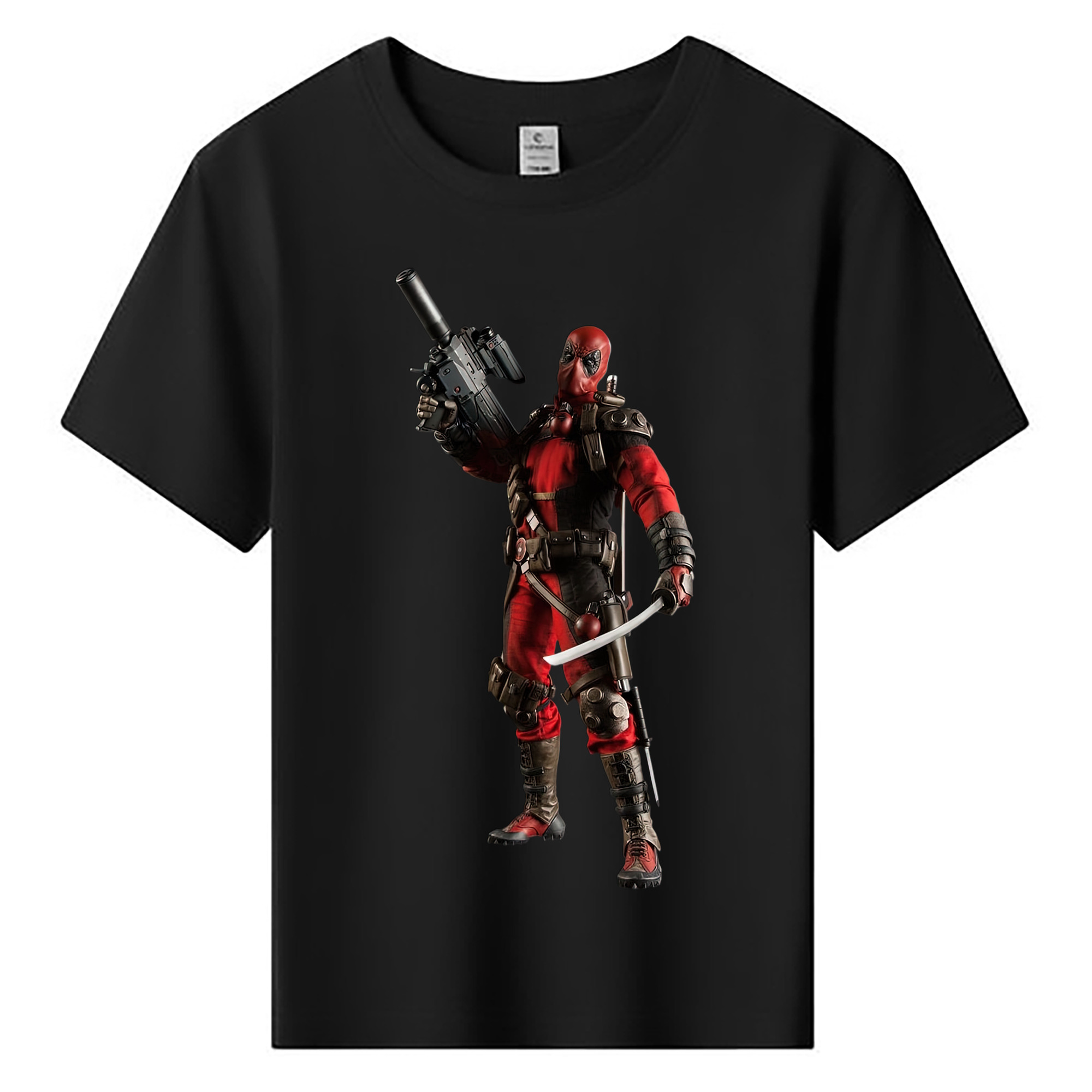 （画像用） Deadpool デッドプール 綿100％キッズTシャツ（フロントプリント）