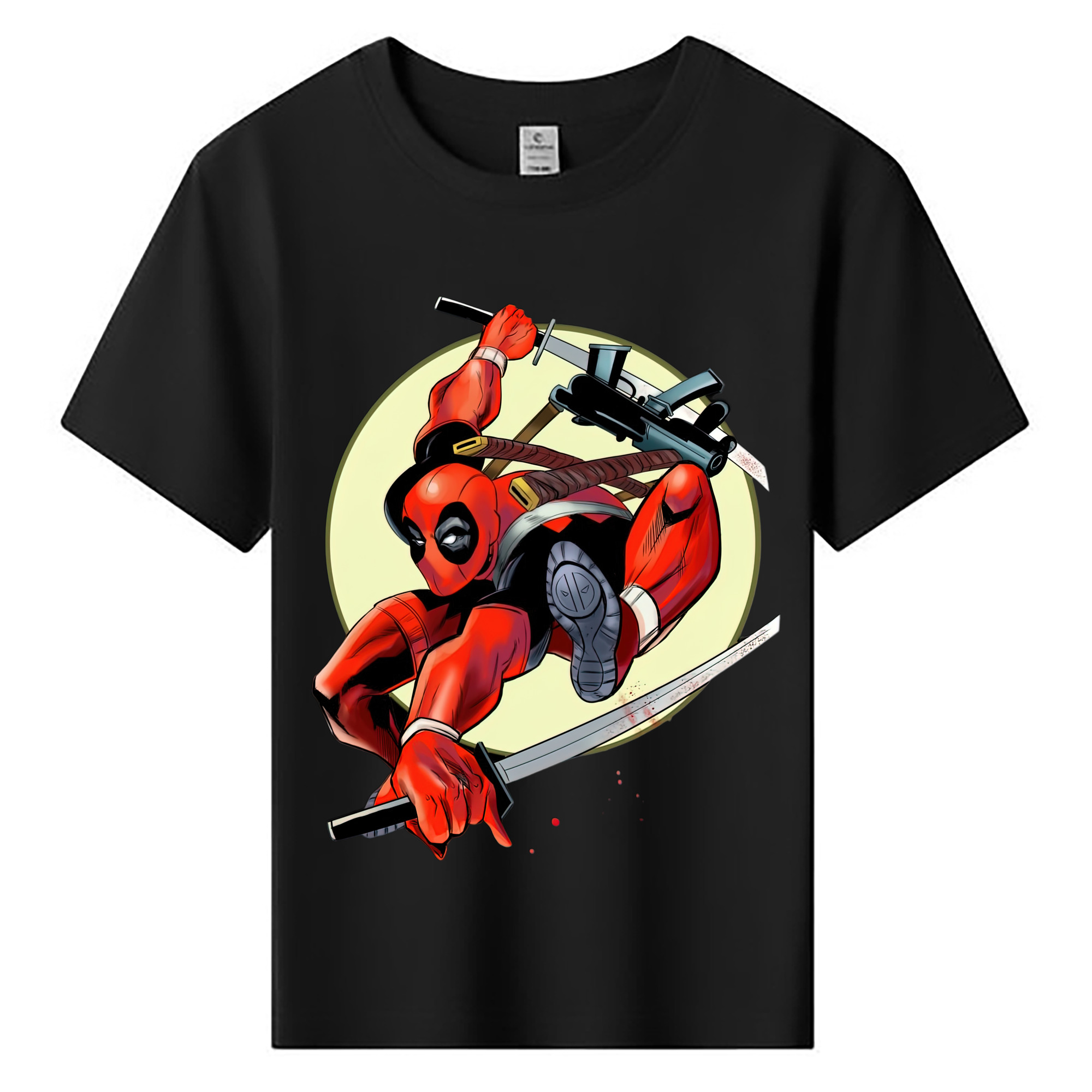 （画像用） Deadpool デッドプール 綿100％キッズTシャツ（フロントプリント）