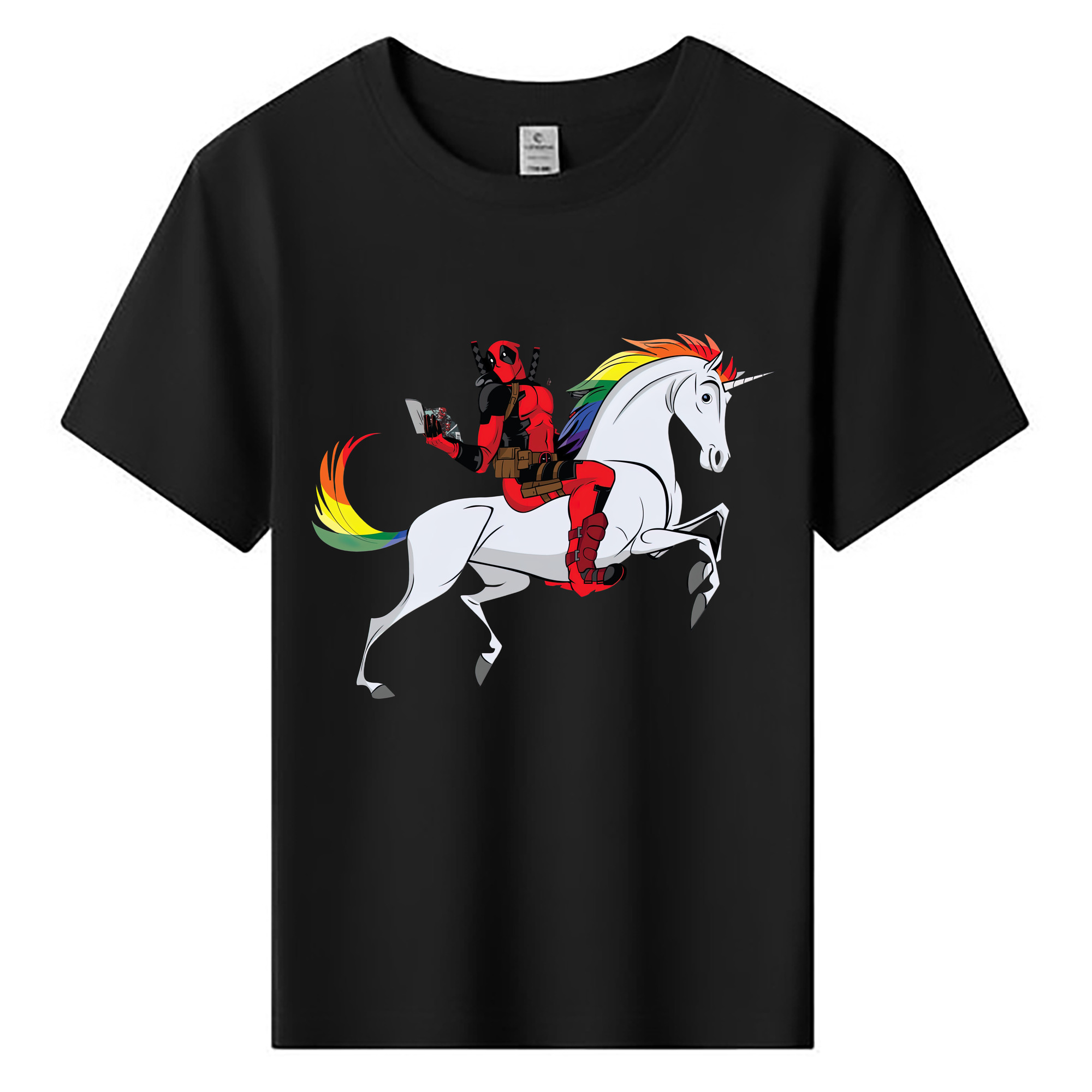 （画像用） Deadpool デッドプール 綿100％キッズTシャツ（フロントプリント）