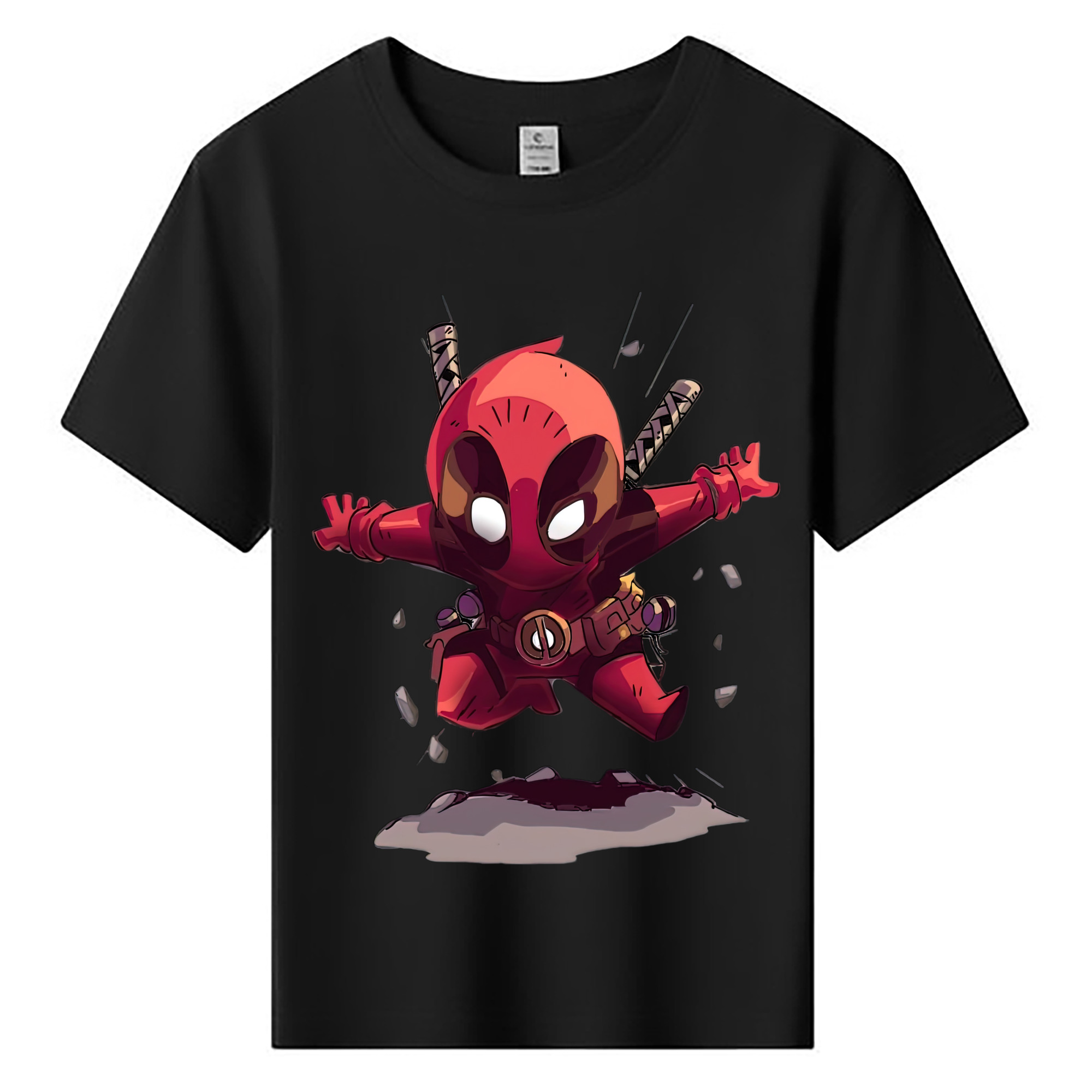 （画像用） Deadpool デッドプール 綿100％キッズTシャツ（フロントプリント）