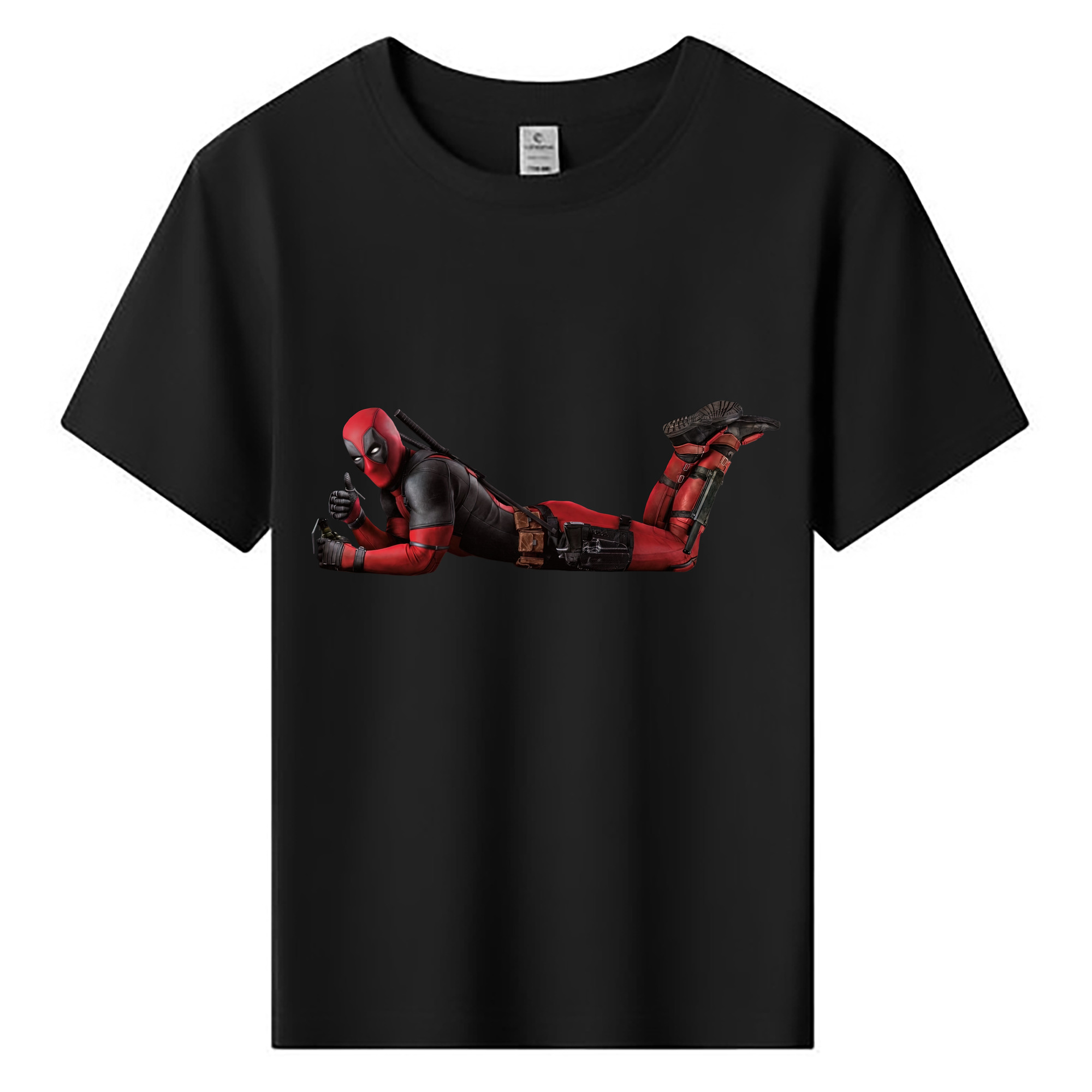 （画像用） Deadpool デッドプール 綿100％キッズTシャツ（フロントプリント）