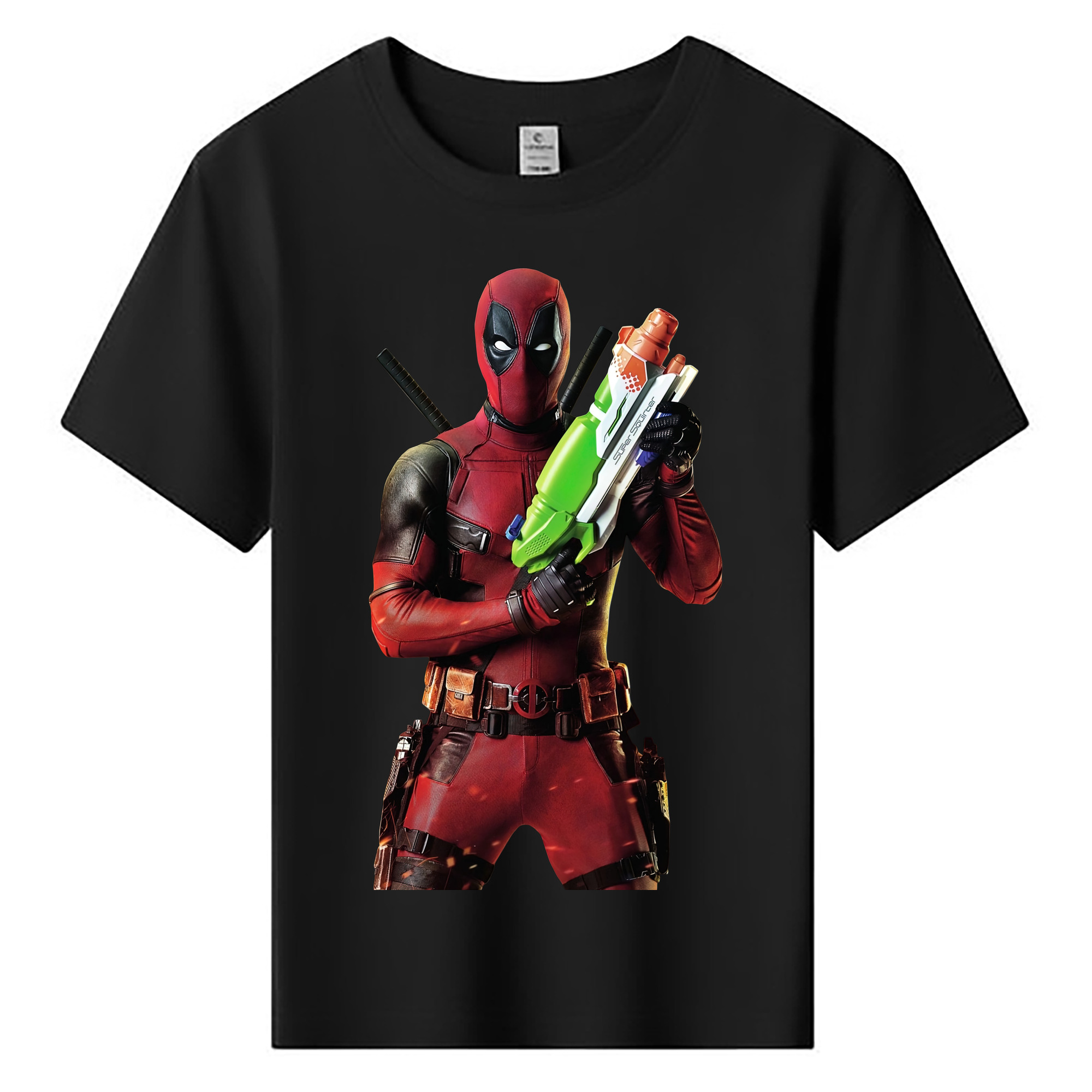 （画像用） Deadpool デッドプール 綿100％キッズTシャツ（フロントプリント）