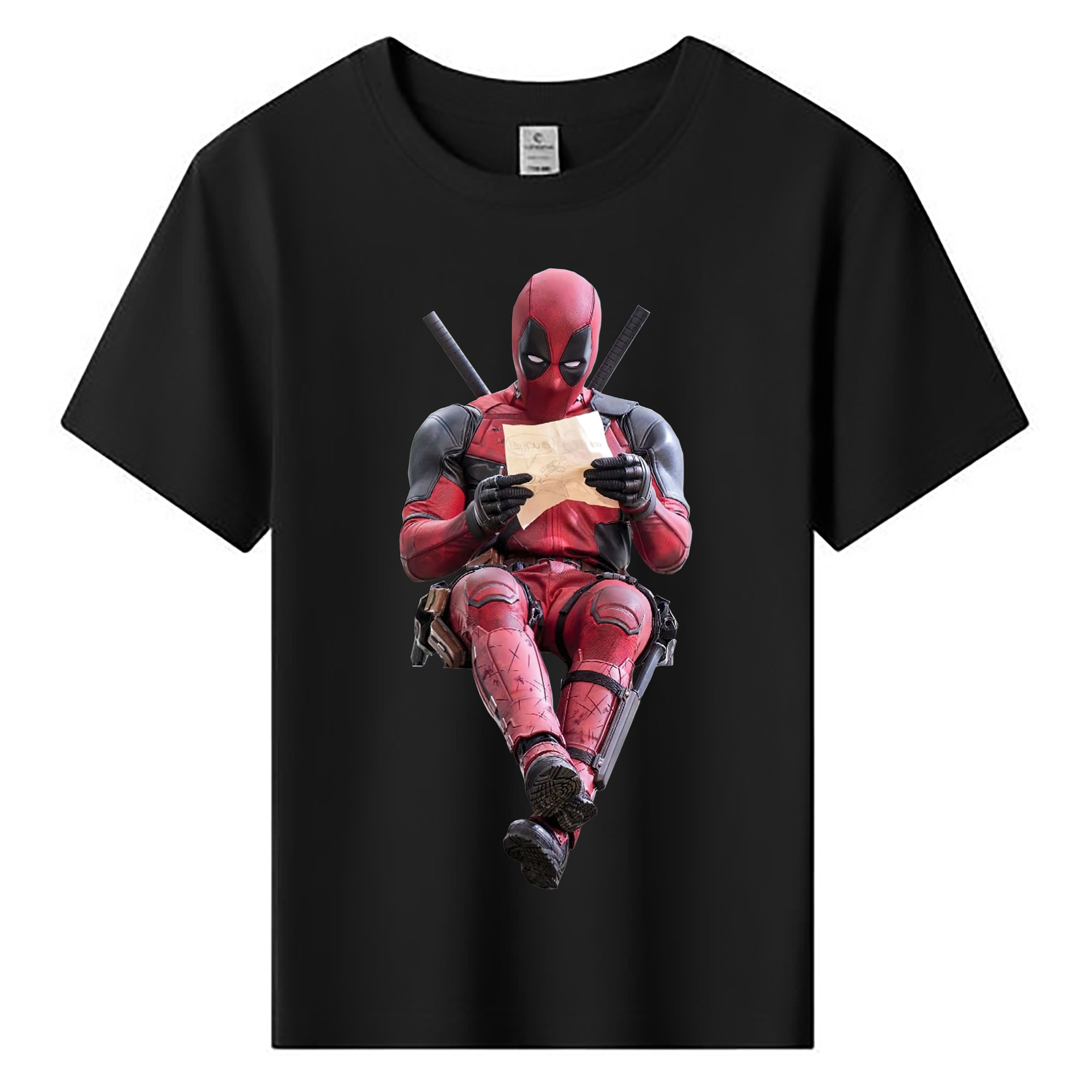 （画像用） Deadpool デッドプール 綿100％キッズTシャツ（フロントプリント）
